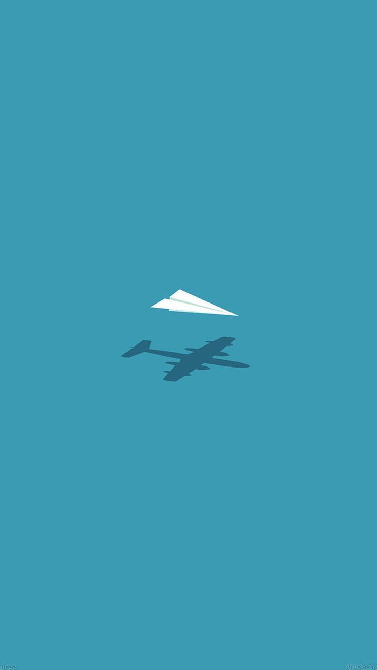 Aereo di carta ombra blu, 736x1309 Full HD Verticale, iPhone Pro Max