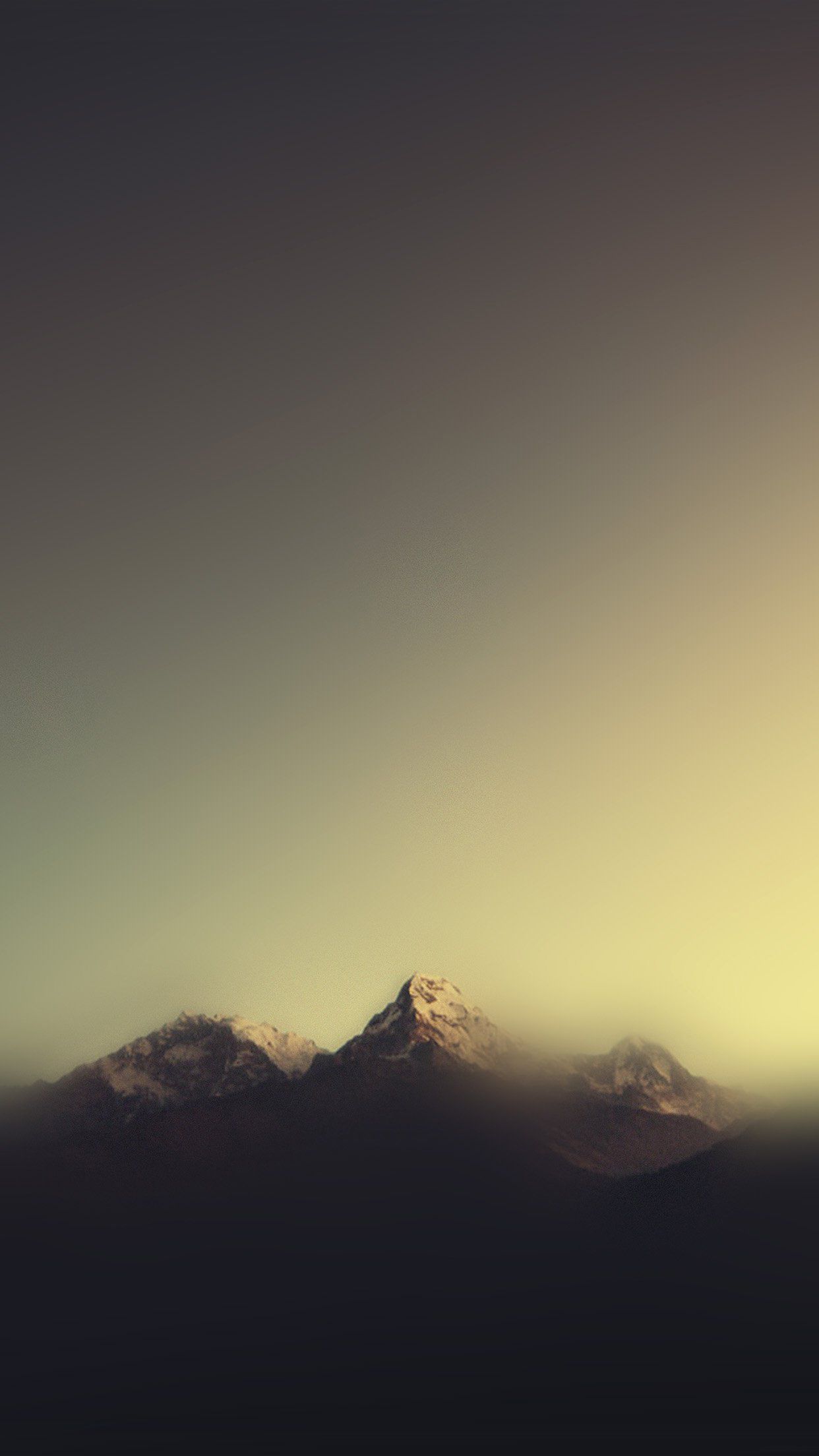 montagne minimaliste tramonto, 1242x2208 Full HD Verticale, iPhone Pro Max