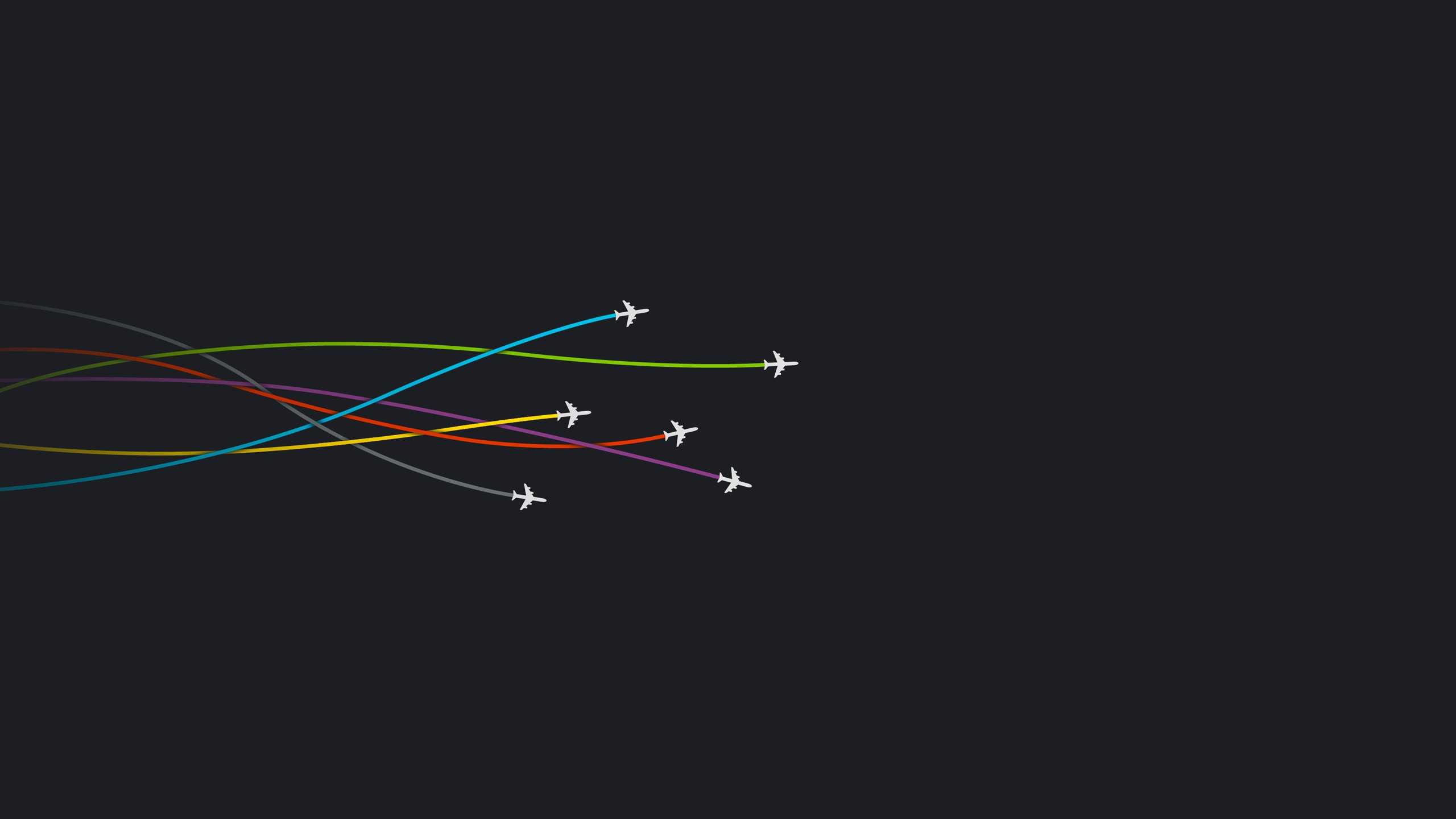 Aerei minimalisti sfondo verde, 1280x720 720p, PC