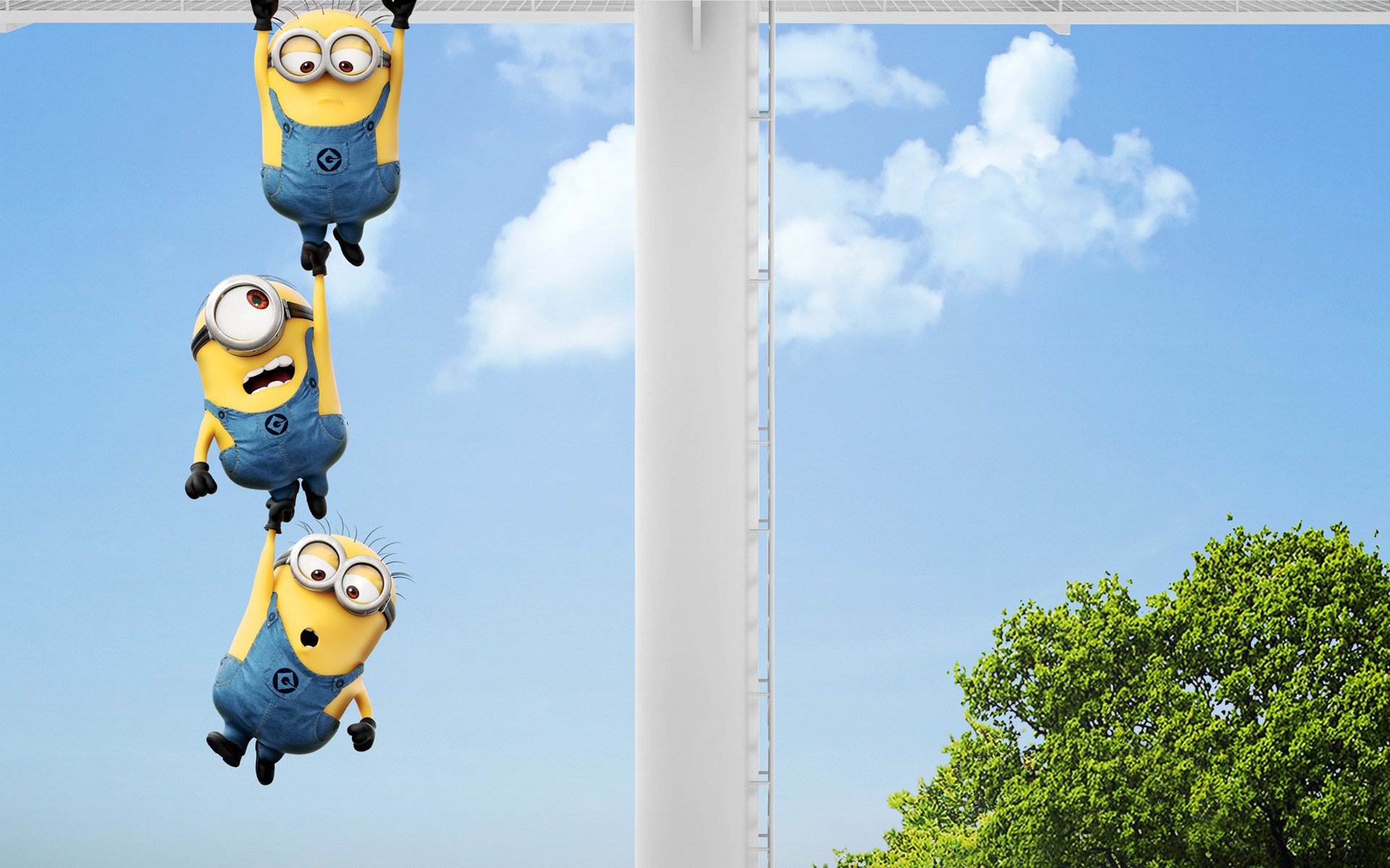 Minion appesi vicino finestra, 1920x1200 WUXGA, Desktop
