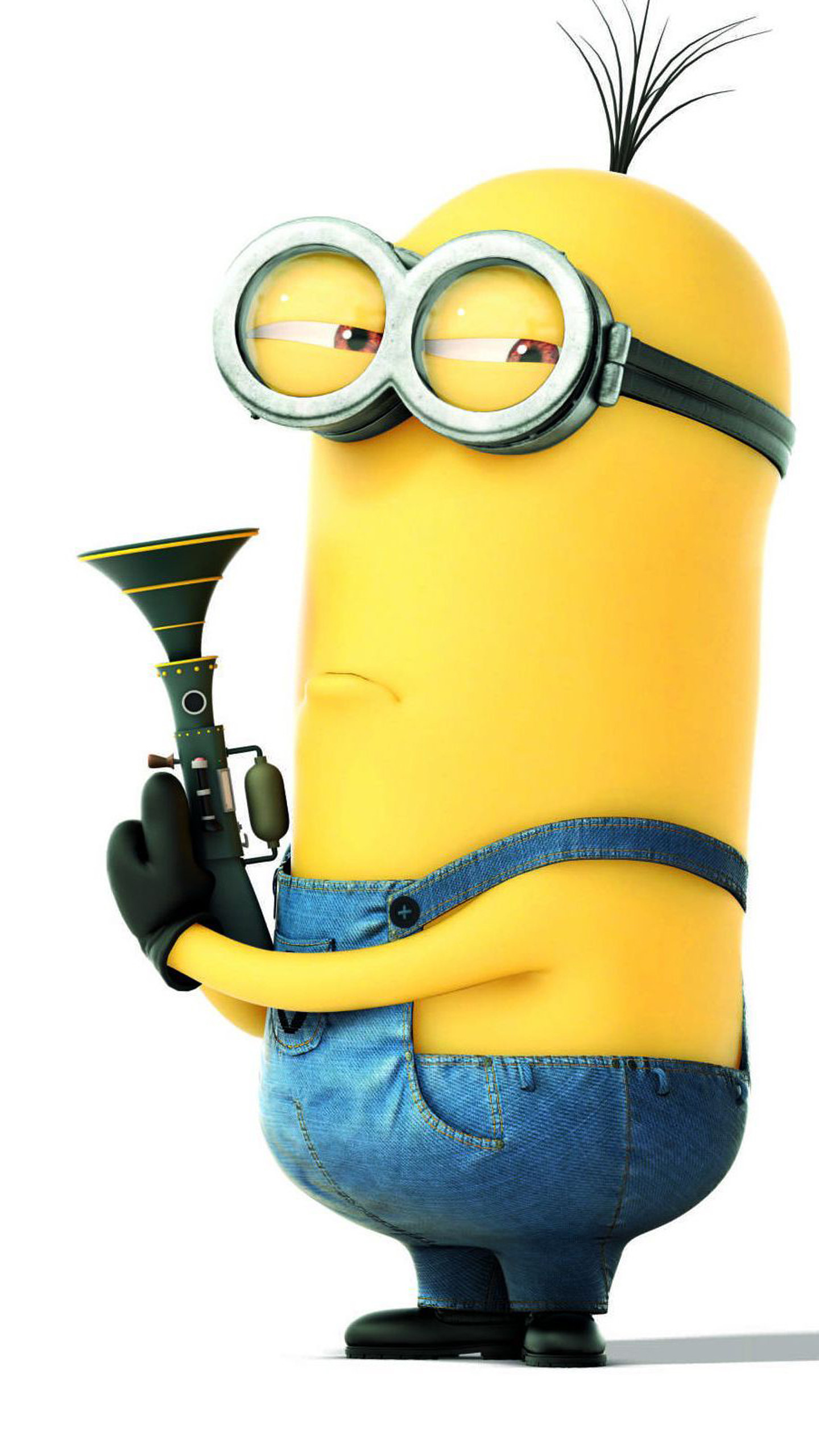 Minion con occhiali e tromba, 1440x2560 Full HD Verticale, iPhone