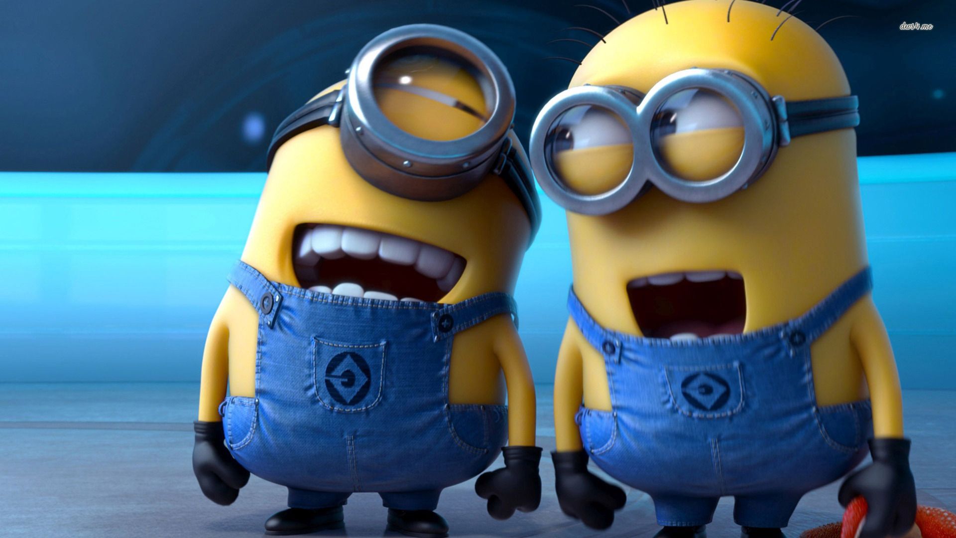 Due Minion sorpresi, 1920x1080 Full HD, Desktop