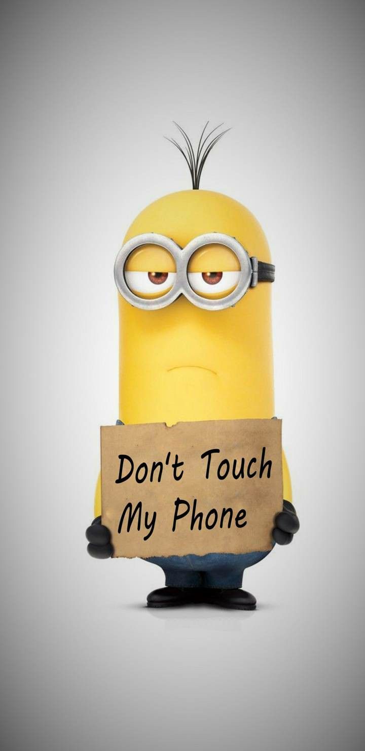 Minion cartello Don't Touch, 720x1480 Full HD Verticale, Realme