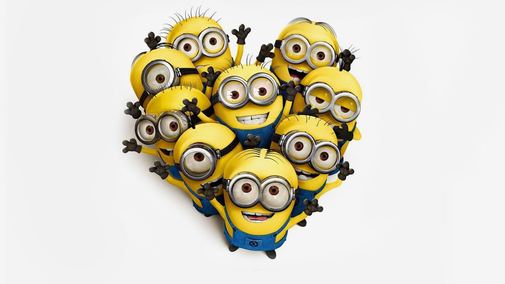 Minion a forma di cuore, 1920x1080 Full HD, Desktop