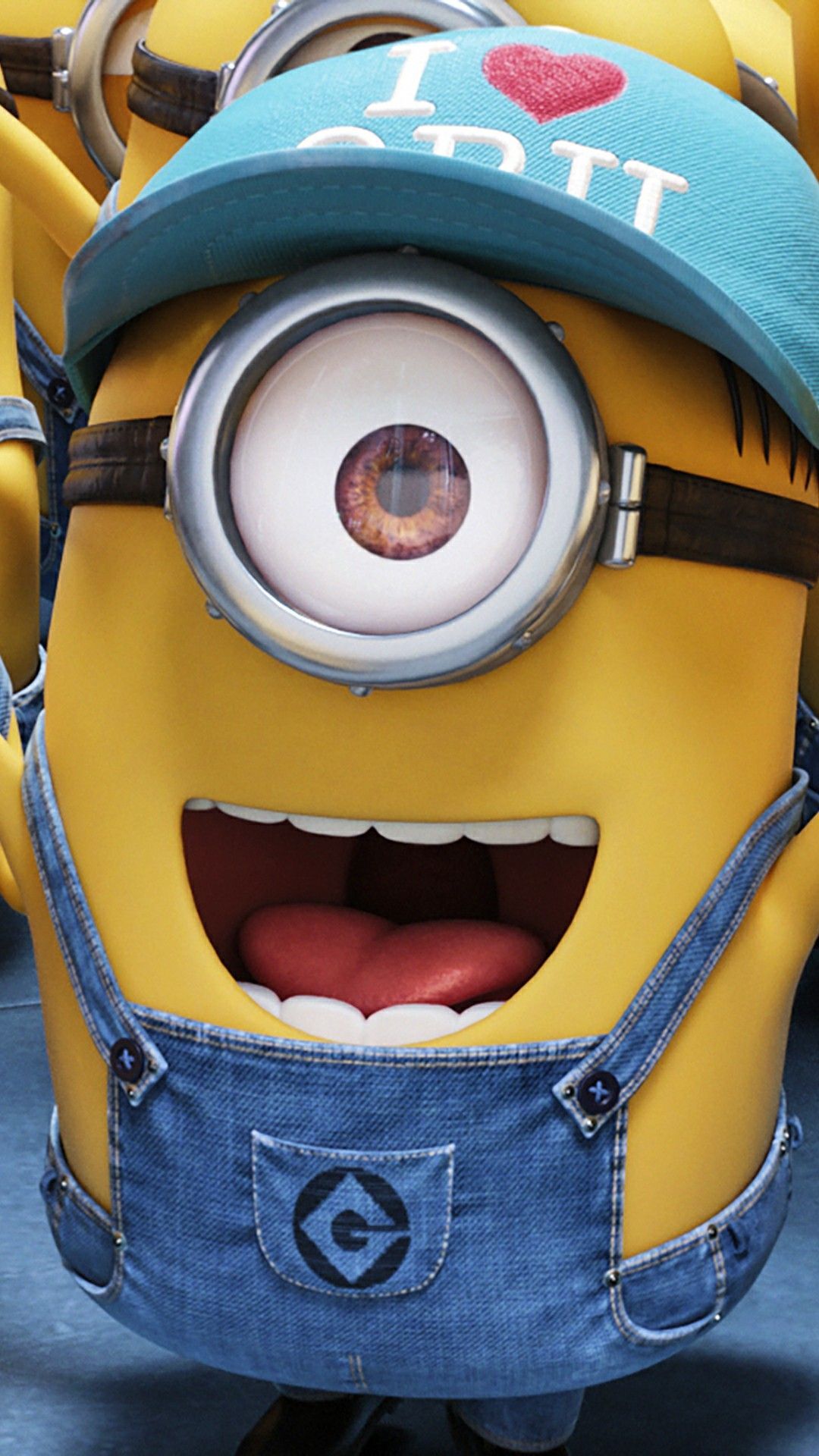 Minion con cappellino blu, 1080x1920 Verticale, Mobile