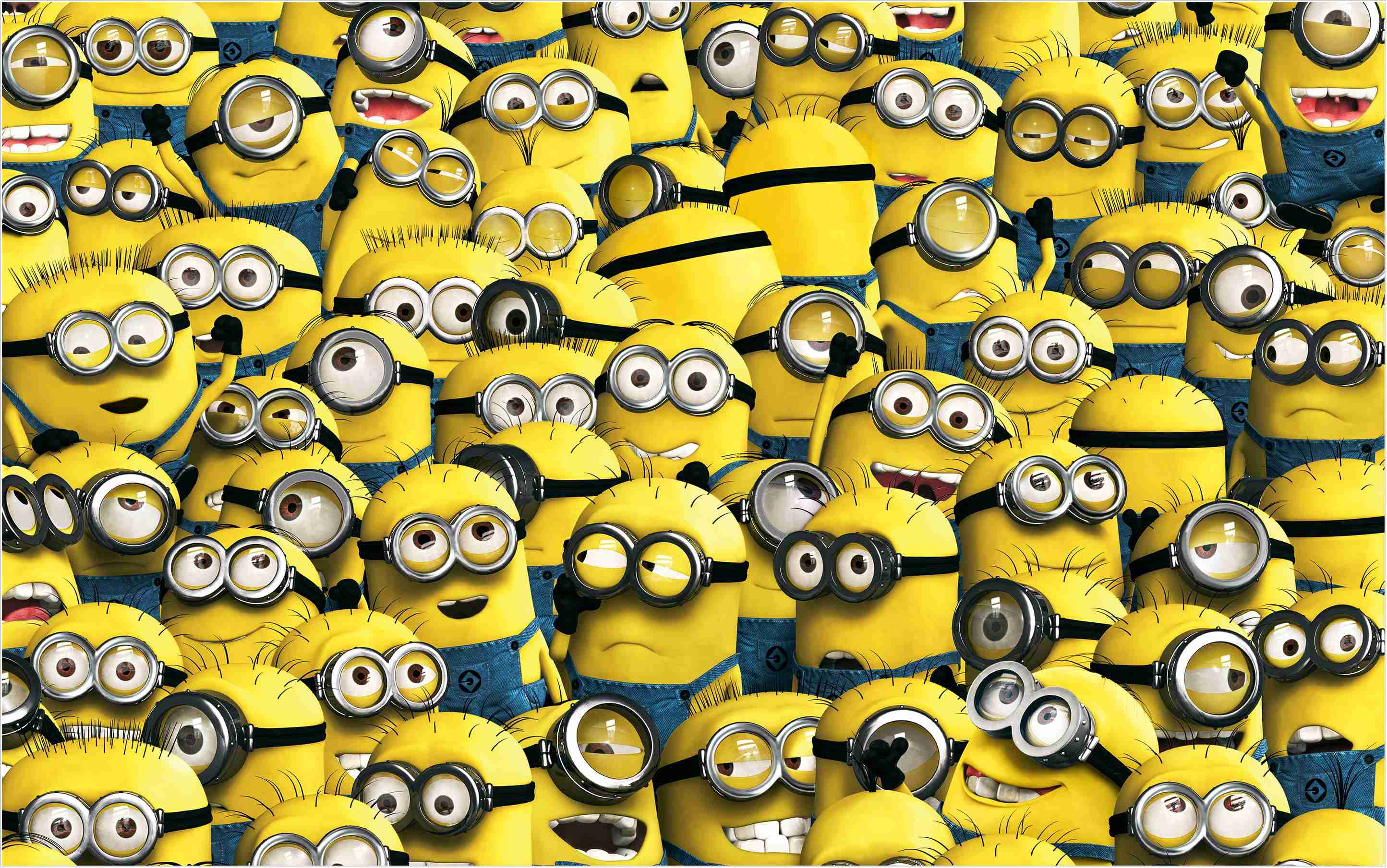 Gruppo di Minions gialli, 2889x1809 WQXGA, PC