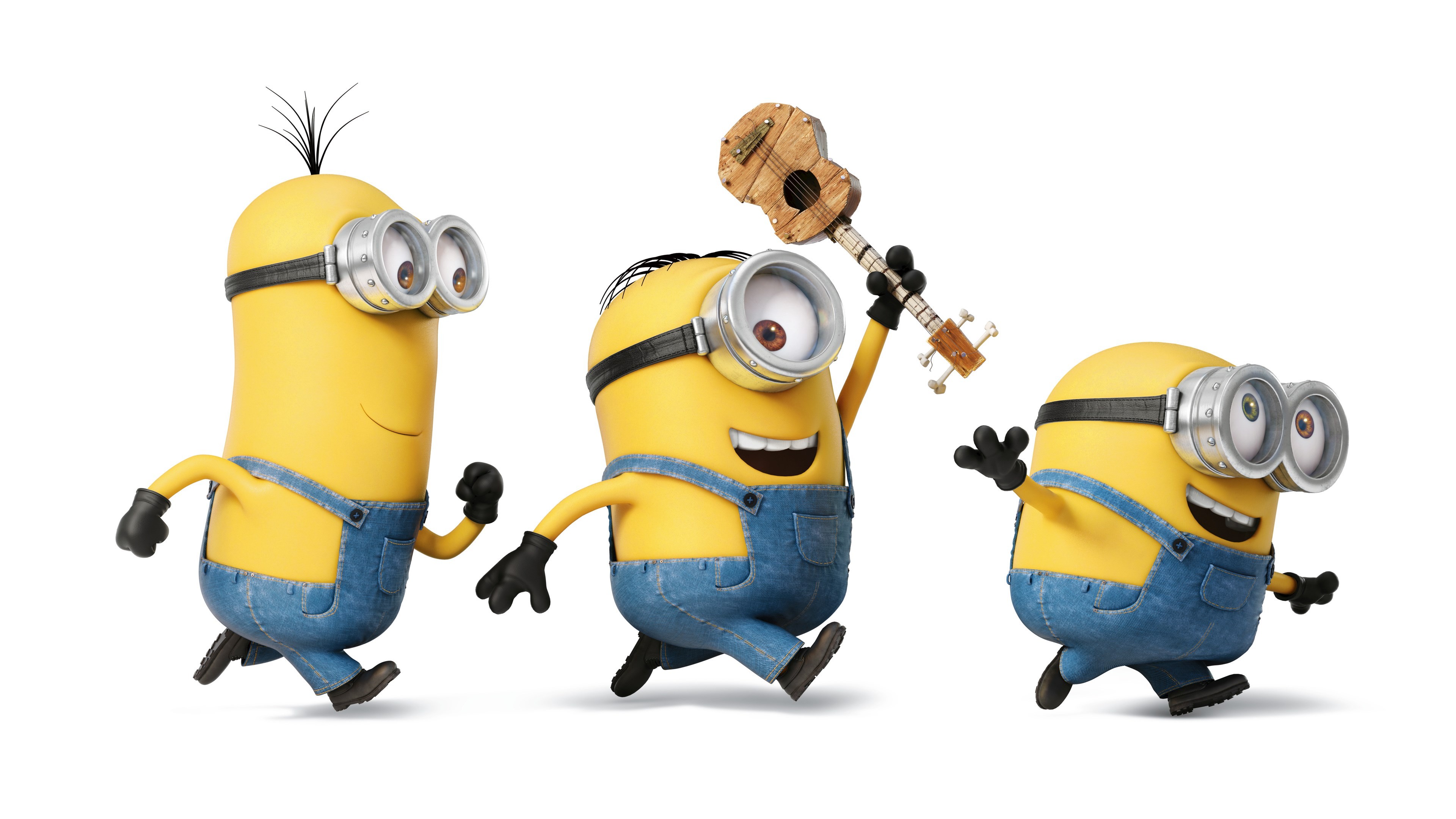 Minions in movimento, 3840x2160 UHD, Monitor 4K