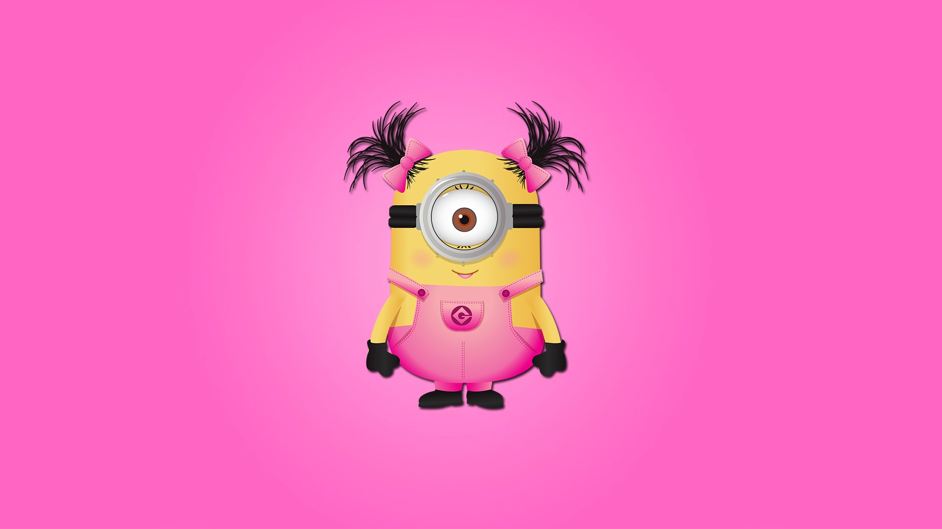 Minion femmina sfondo rosa, 1920x1080 Full HD 1080p, PC Desktop
