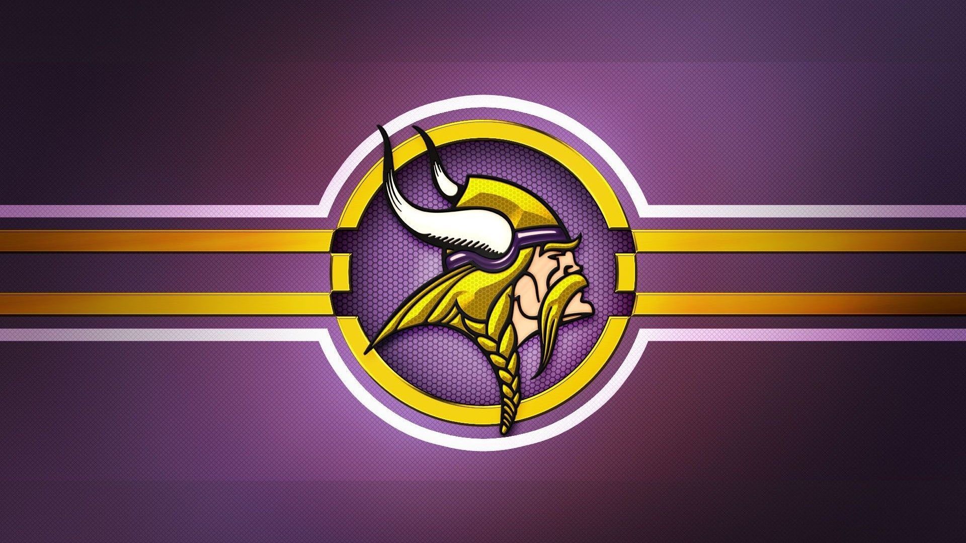 Logo Minnesota Vikings viola, 1920x1080 Full HD, PC Desktop