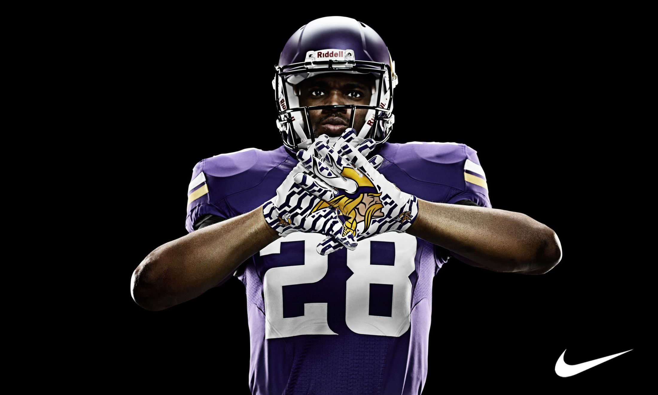 Giocatore football Minnesota Vikings 28, 2200x1320 alta risoluzione, iMac