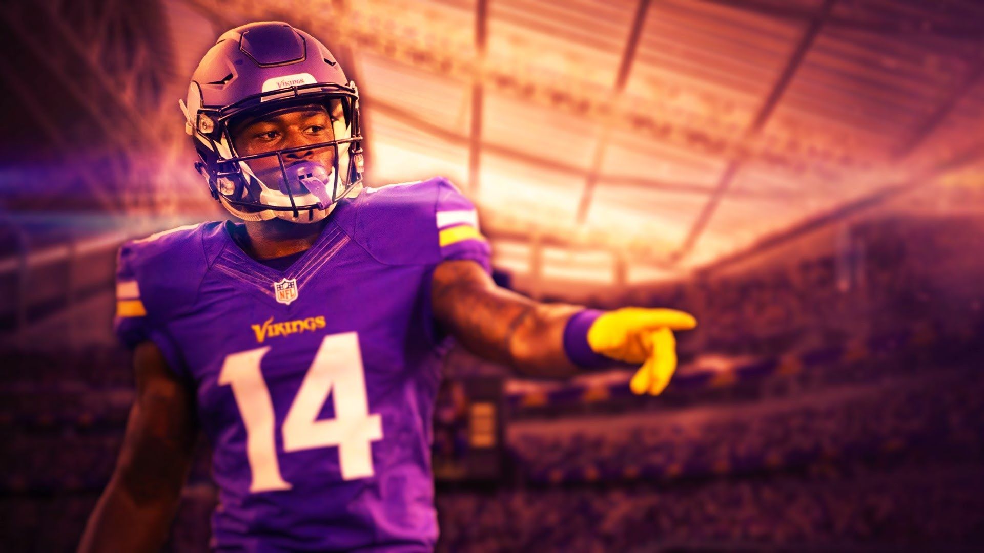 Giocatore football Minnesota Vikings, 1920x1080 Full HD, Laptop