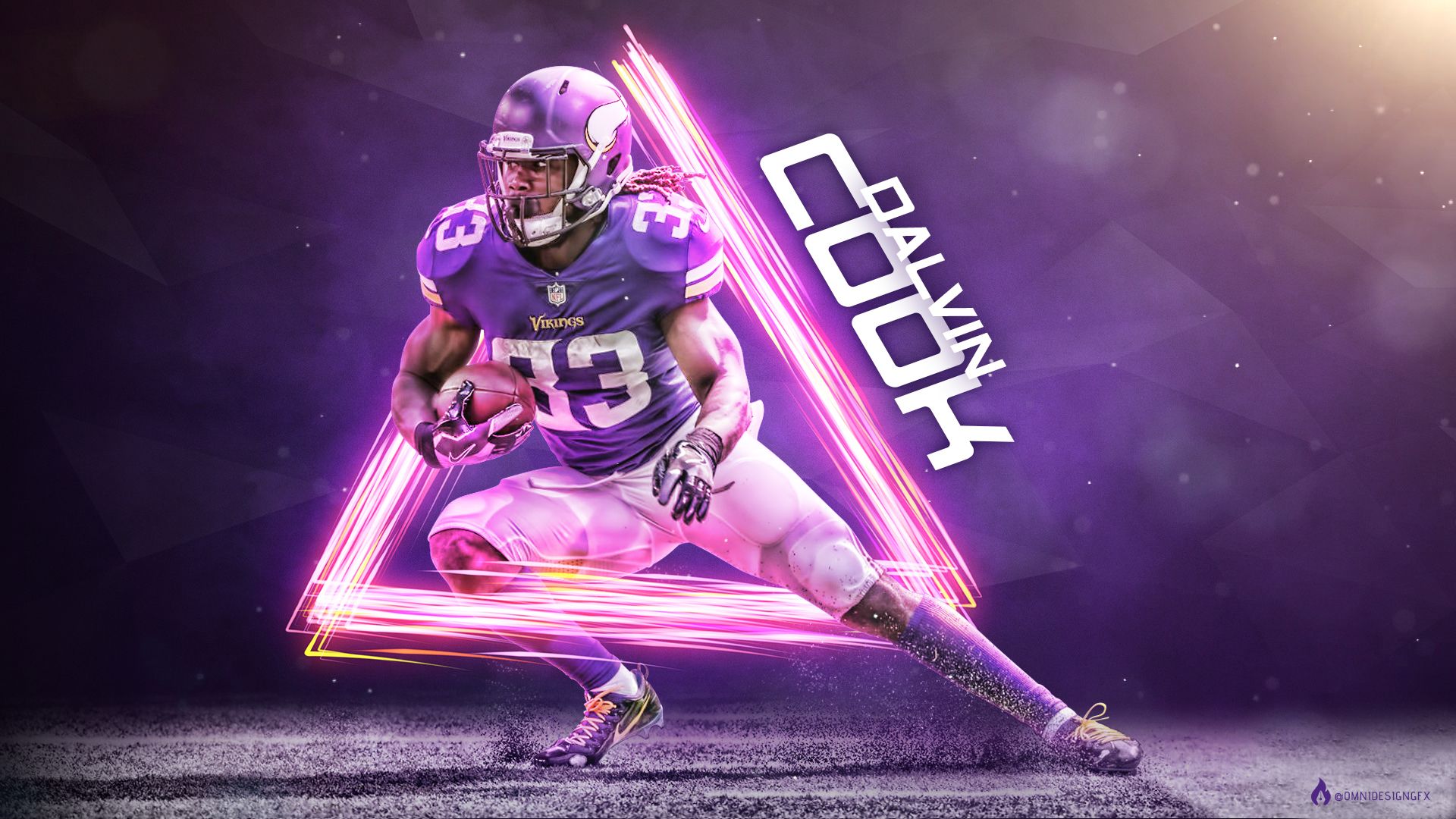 Dalvin Cook Minnesota Vikings, 1920x1080 Full HD, PC Desktop