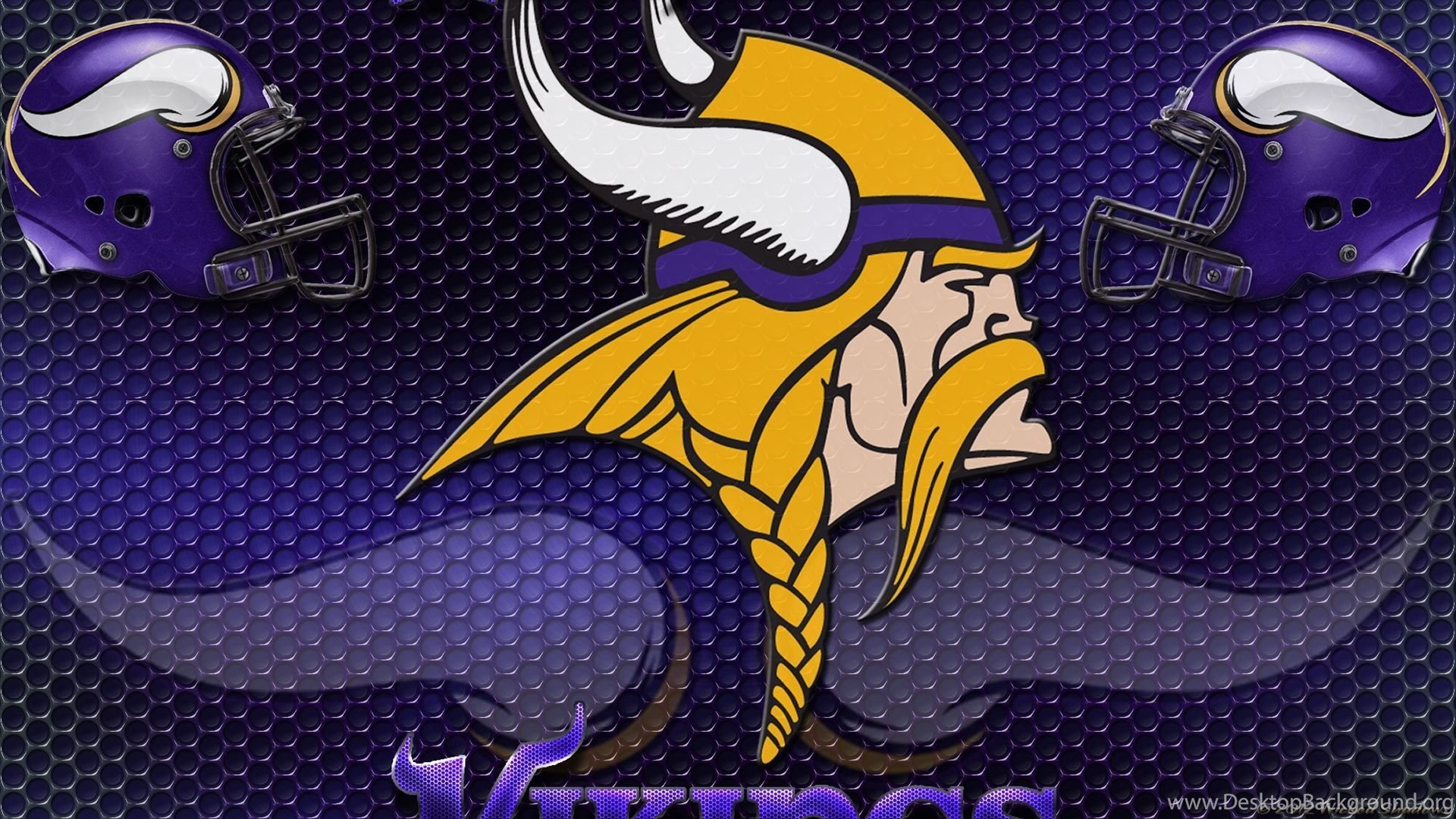 Logo Vikings viola oro, 1920x1080 1080p, Desktop