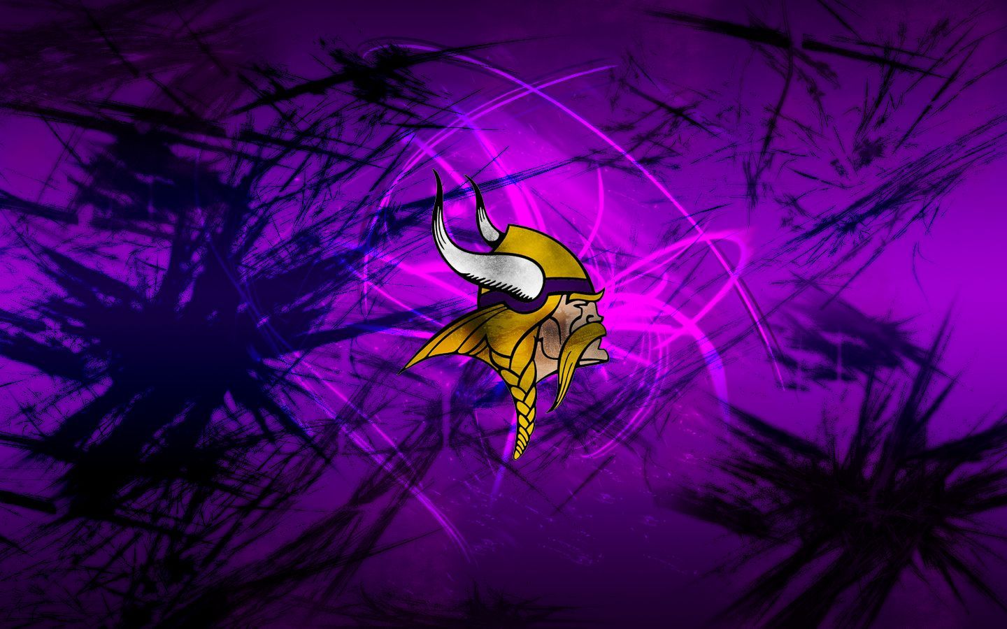 Logo Minnesota Vikings, sfondo grigio, 1920x1080 1080p, Laptop