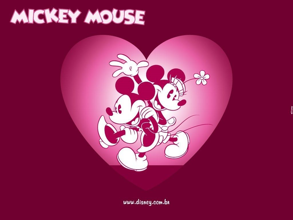 Topolino e Minnie nel cuore, 1024x768 HD, Laptop
