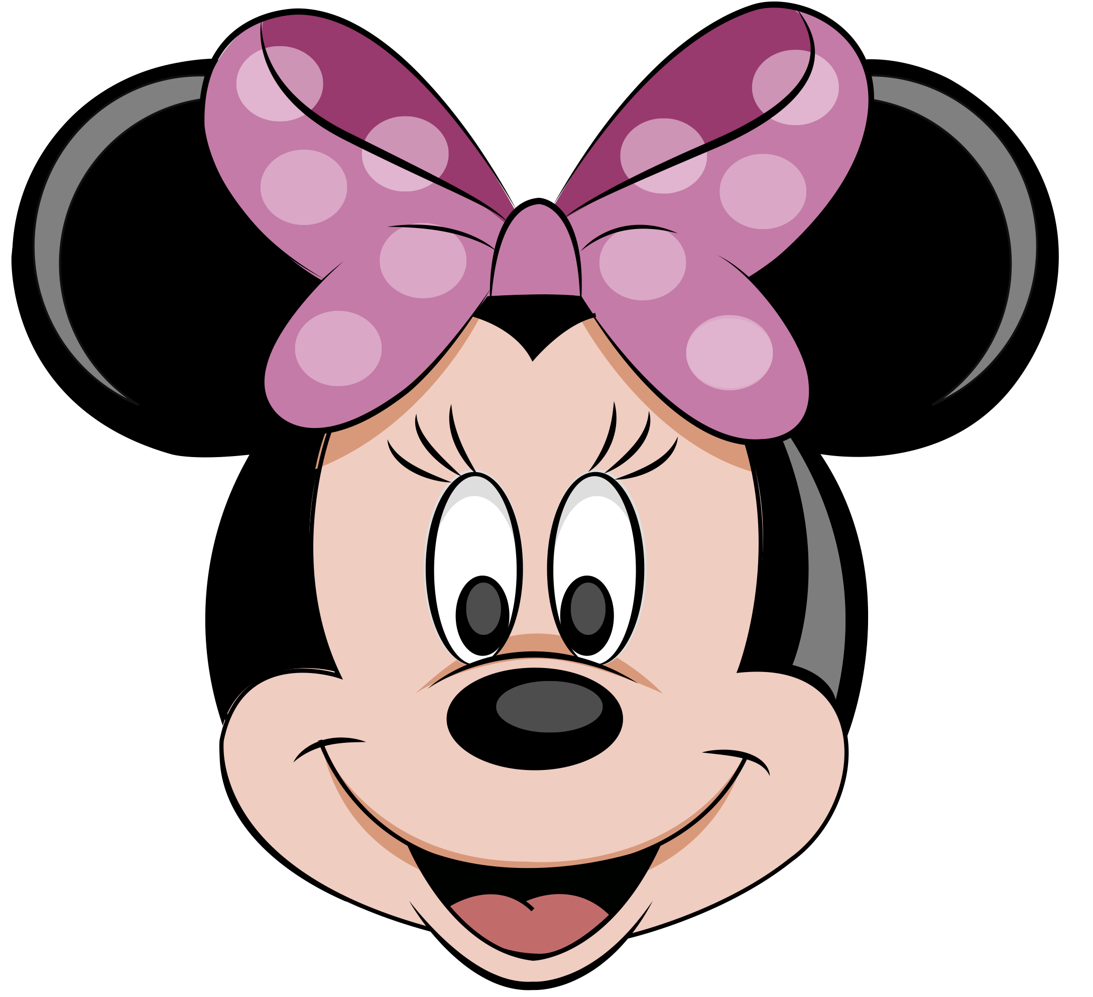 Minnie Mouse volto fiocco rosa, 2177x1985 Hi-Res, Desktop