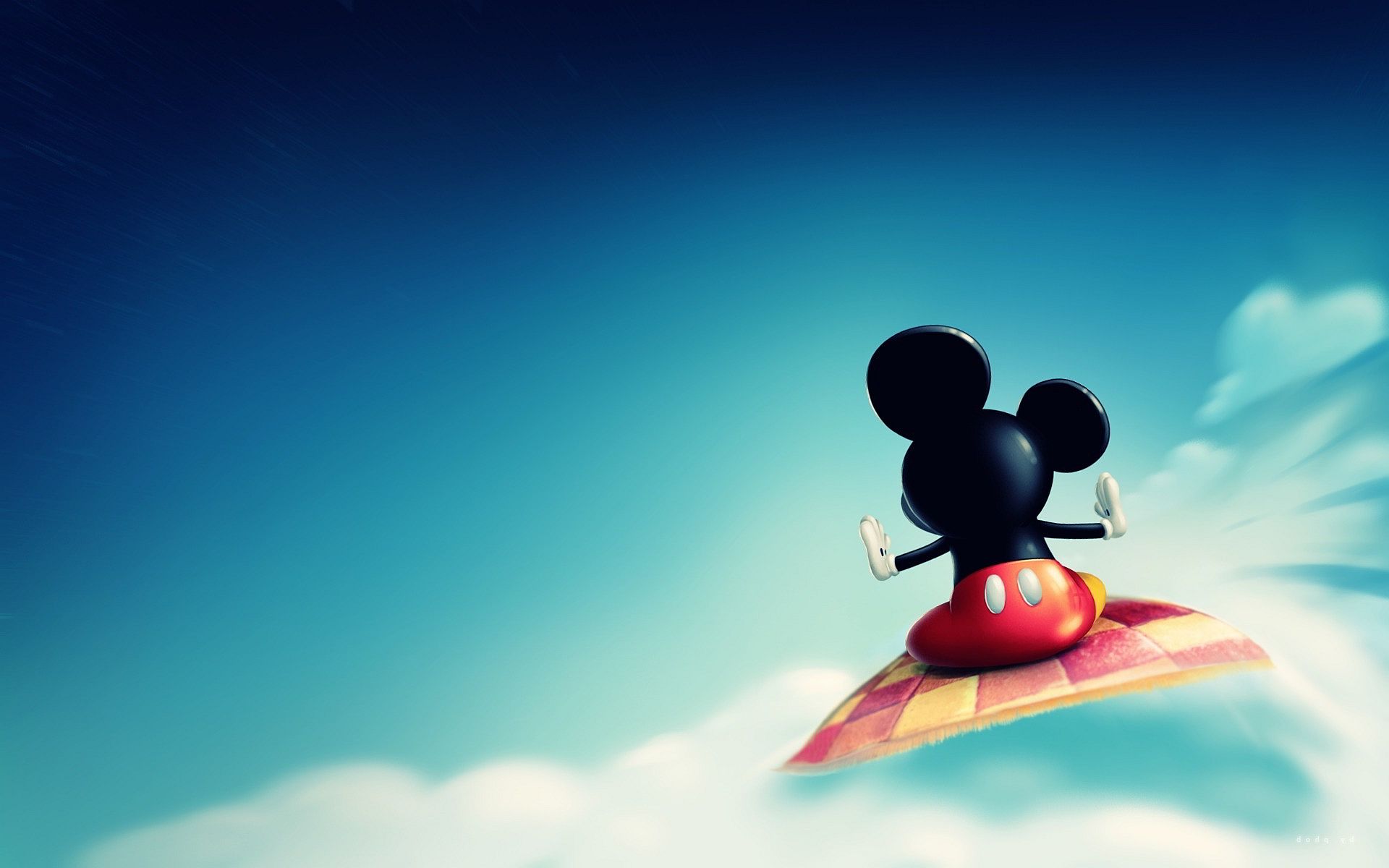 Topolino su tappeto volante, 1920x1200 WUXGA, PC