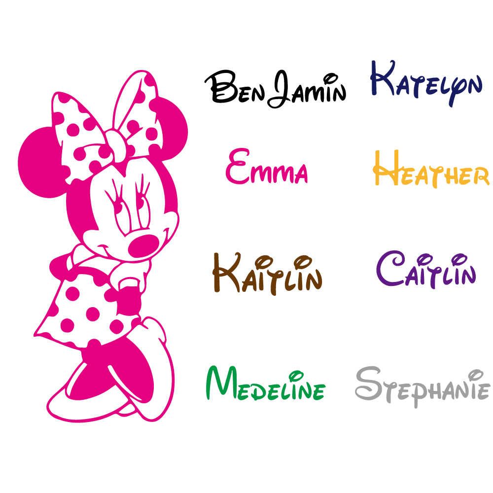 Minnie Mouse decal con nomi, 1000x1000 HD, Desktop