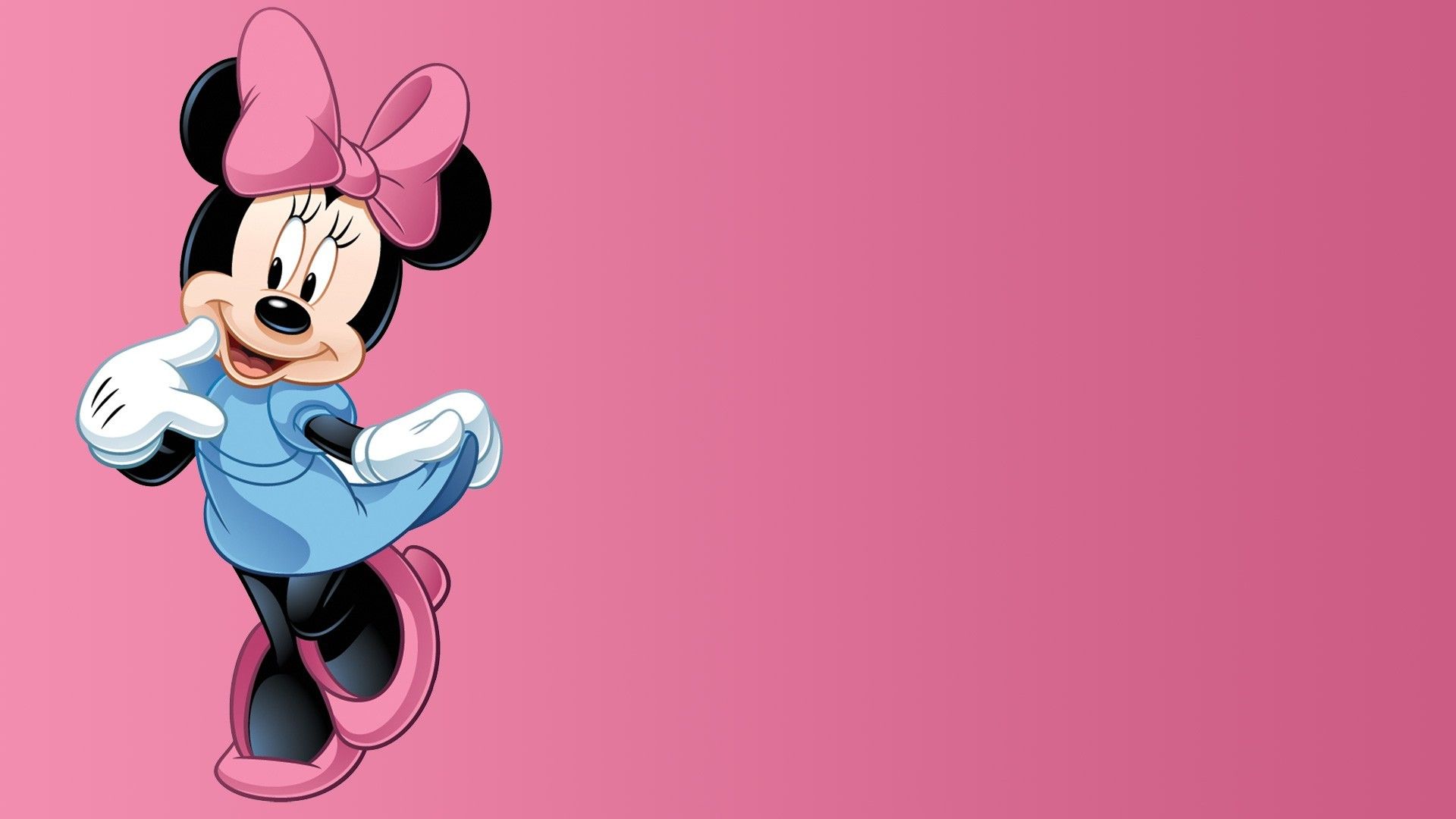 Minnie Mouse sfondo rosa, 1920x1080 1080p, PC Desktop