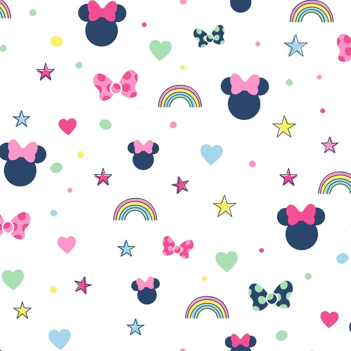 Minnie Mouse arcobaleni e cuori, 1200x1200 HD, Laptop