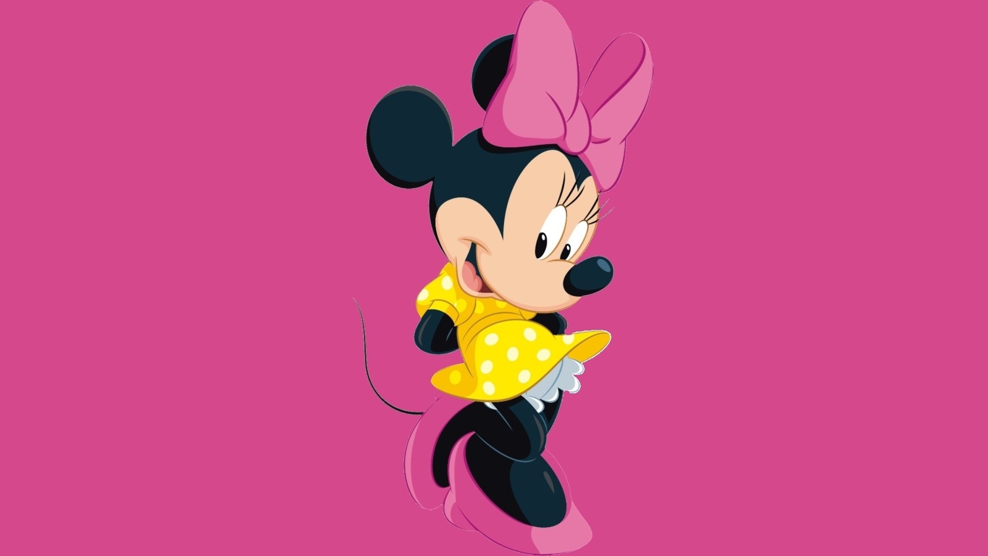 Minnie Mouse sfondo rosa, 1920x1080 Full HD 1080p, PC