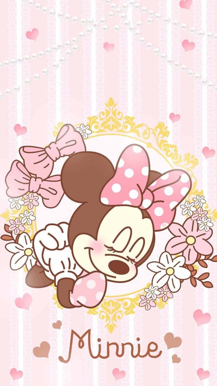 Minnie Mouse rosa cartoon, 700x1244 Full HD Verticale, Smartphone