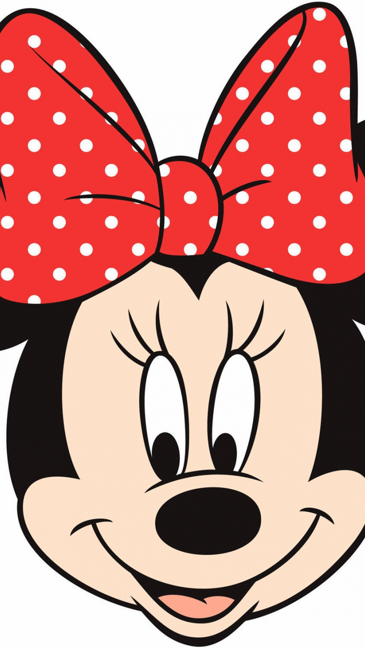 Minnie Mouse fiocco rosso, 750x1334 Verticale, Telefono