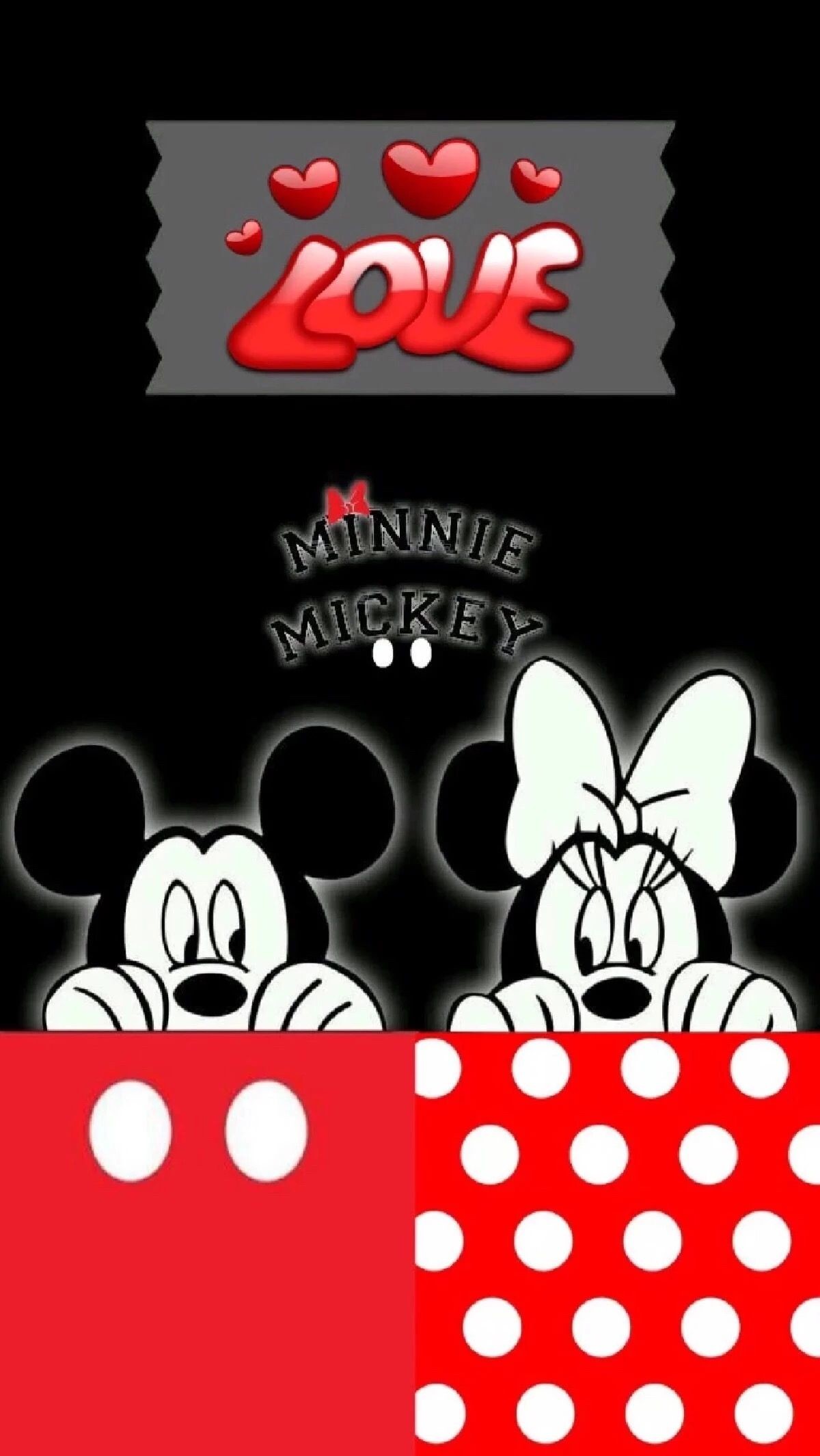 Mickey e Minnie Love, Minnie Mouse, 1200x2130 Full HD Verticale, iPhone