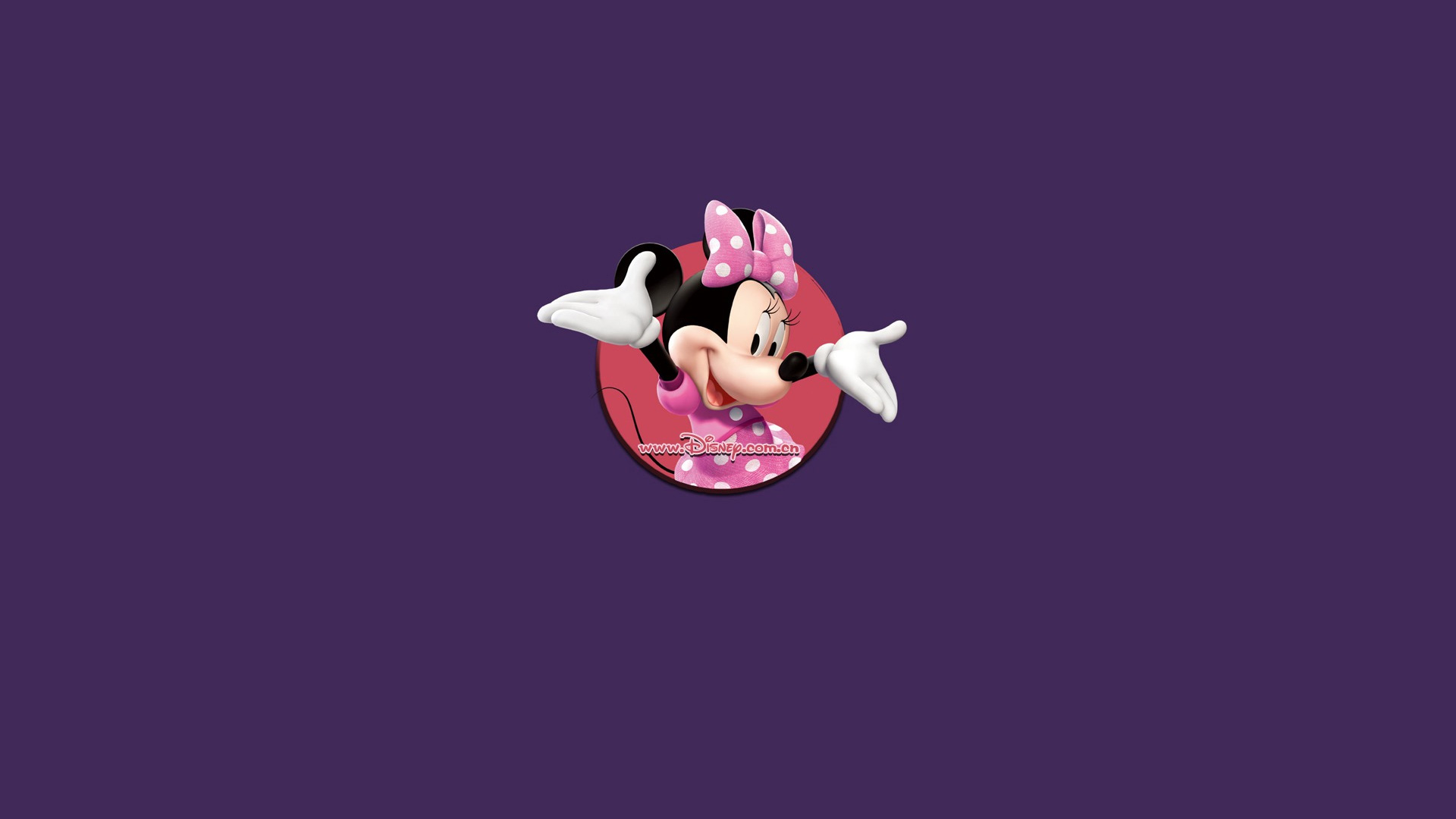 Minnie Mouse cerchio rosa, 1920x1080 1080p, PC Desktop