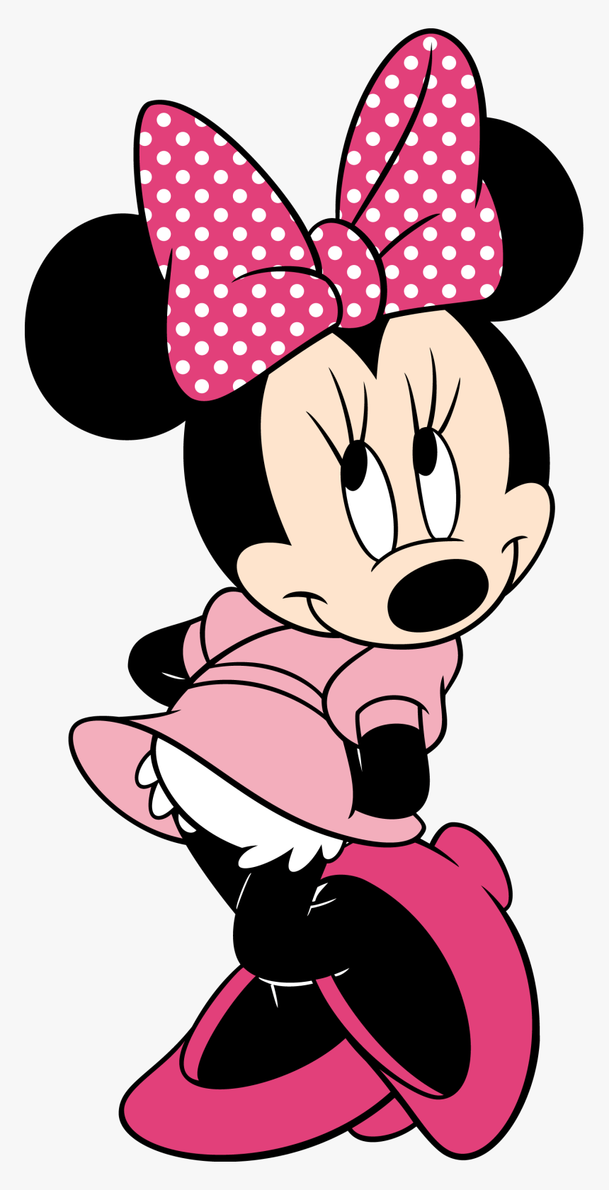 Minnie Mouse rosa cartone, Disney, 860x1680 Verticale, Mobile