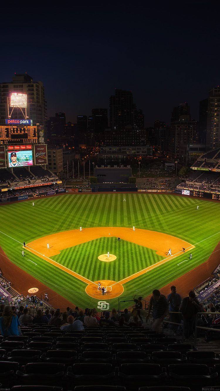 Stadio baseball notturno MLB, 750x1334 Verticale, Mobile
