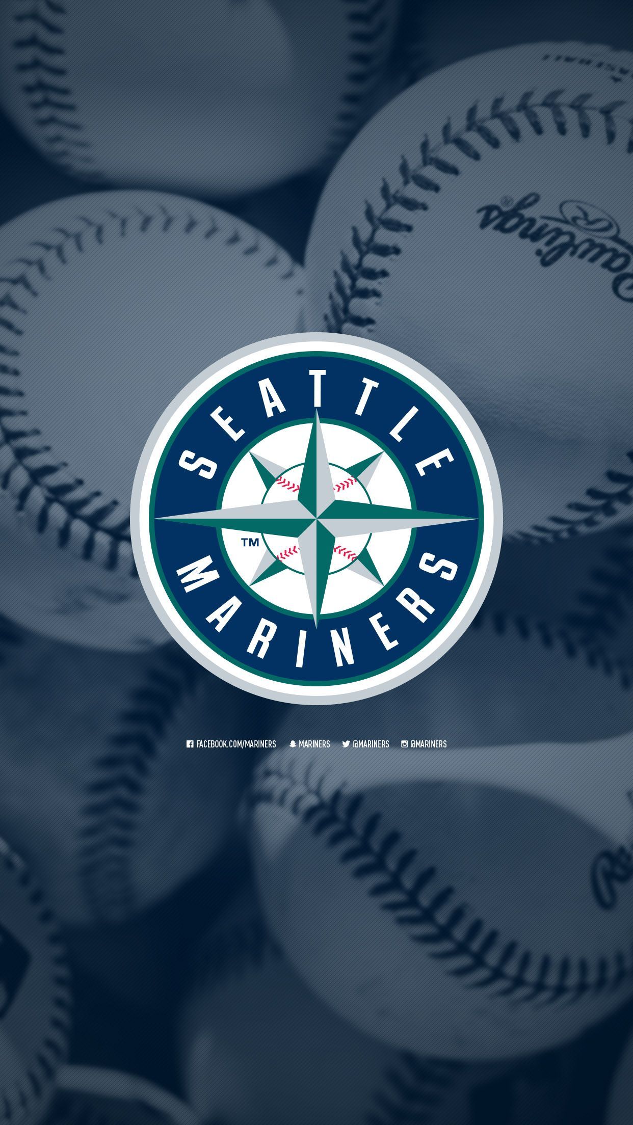 Logo Seattle Mariners baseball, 1242x2208 Verticale, iPhone Pro Max