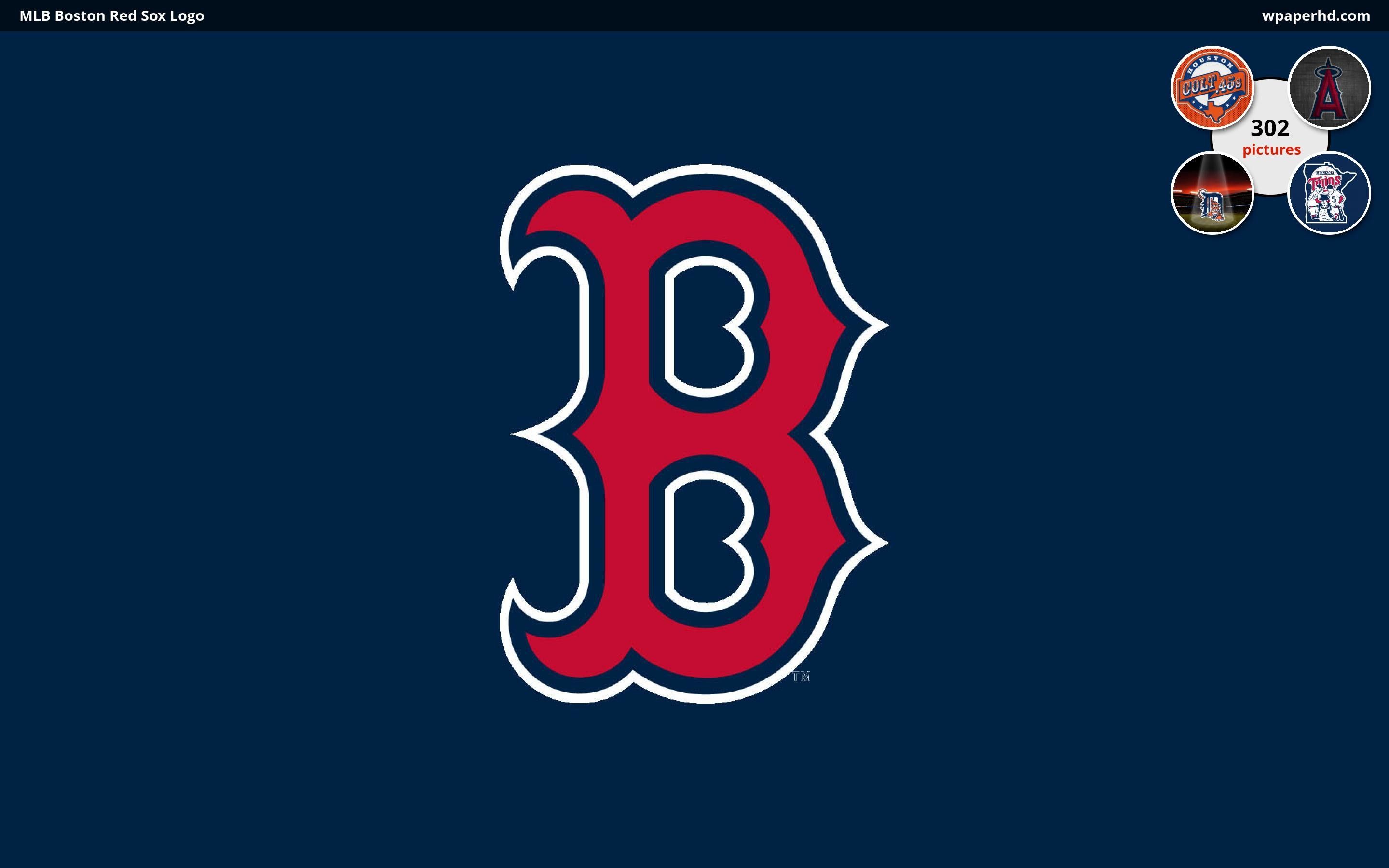 Logo Boston Red Sox blu, 2880x1800 2K, PC