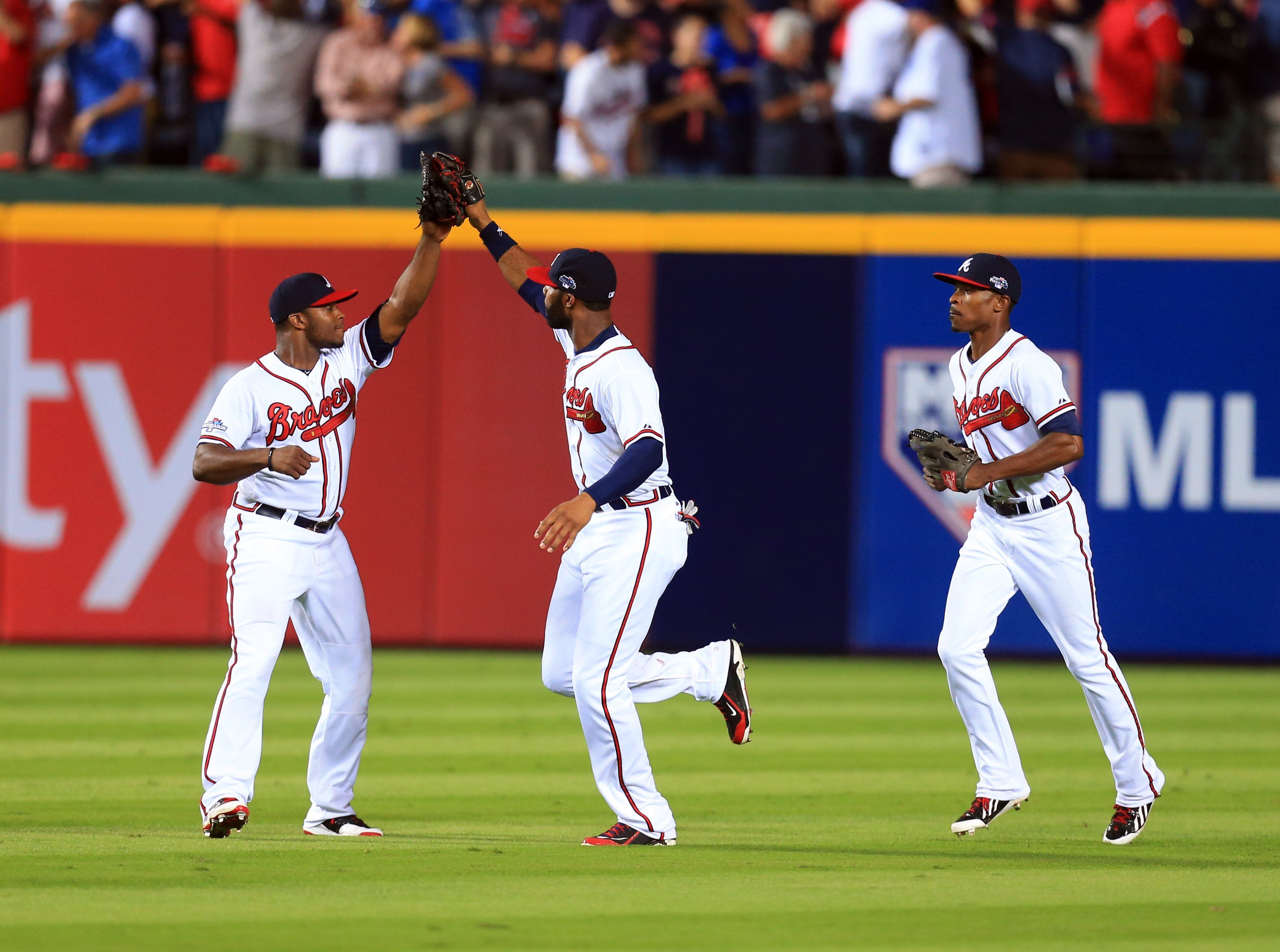 Giocatori Atlanta Braves campo baseball, MLB, 3402x2532 2K, Laptop