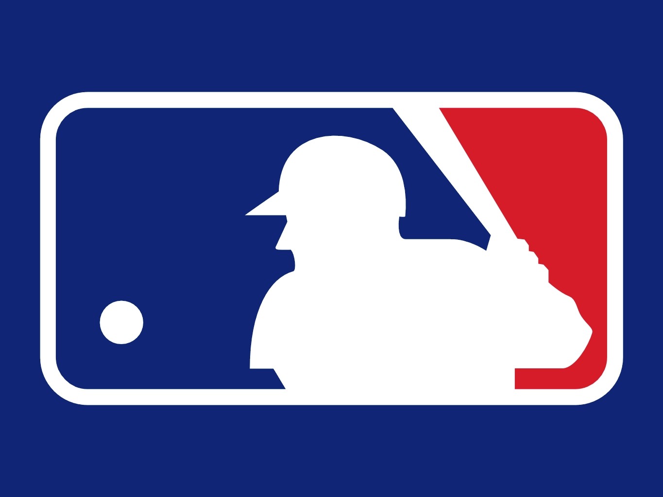 Logo MLB baseball blu, 1365x1024 HD, Notebook Gaming