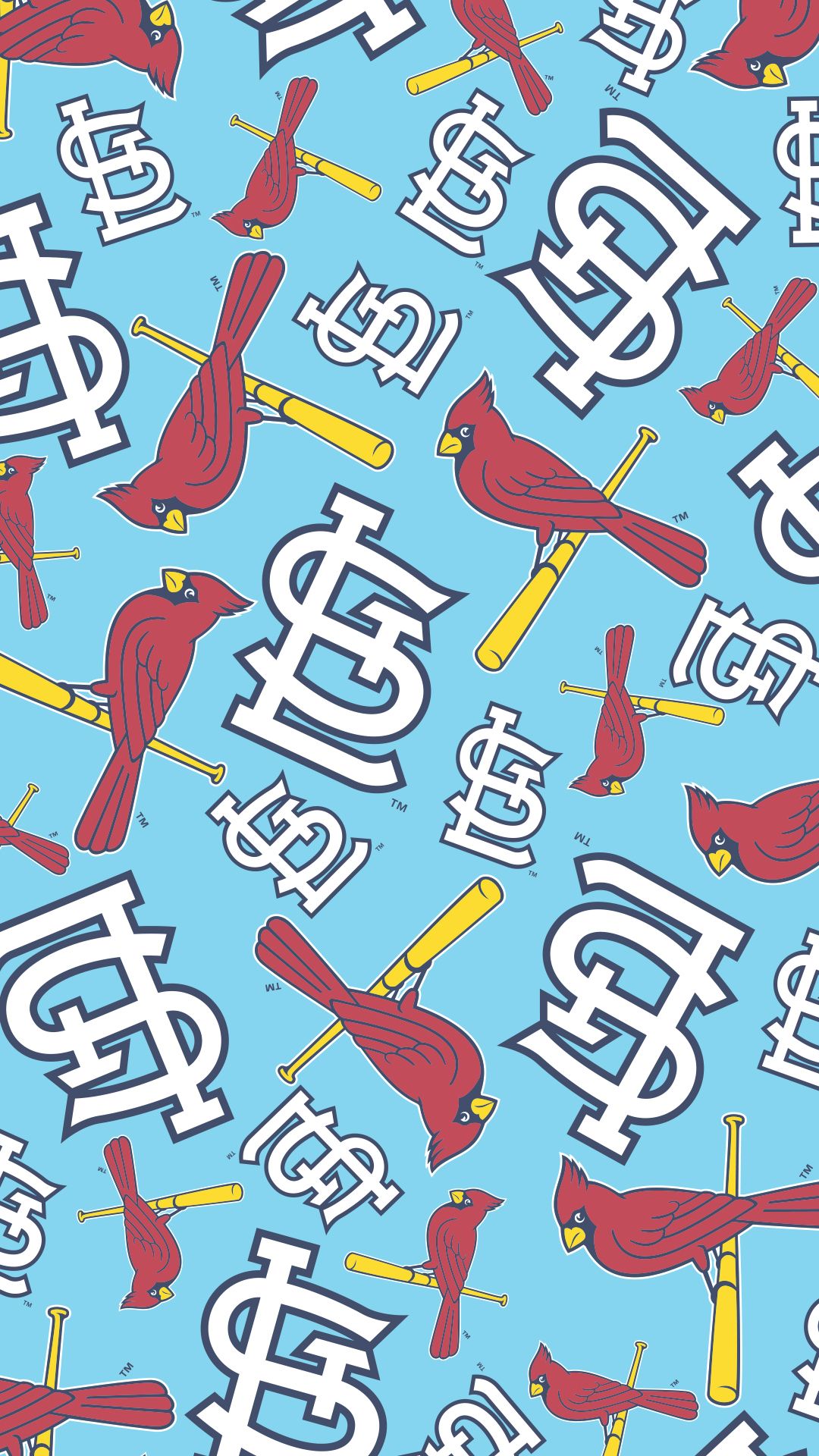 Motivo St. Louis Cardinals MLB, 1080x1920 Verticale, iPhone Pro