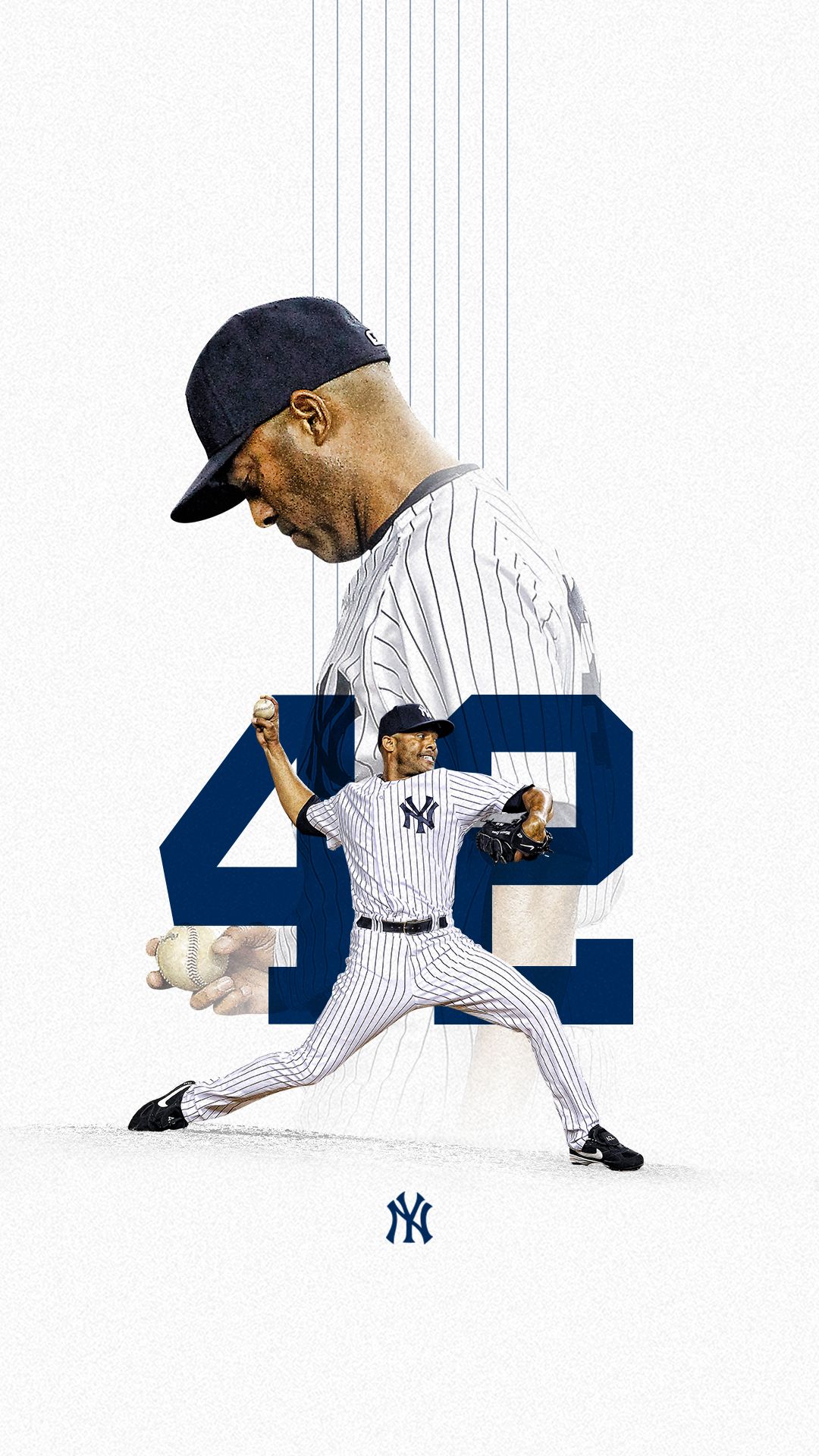 Giocatore Yankees numero 42, New York Yankees, 1080x1920 Full HD Verticale, iPhone