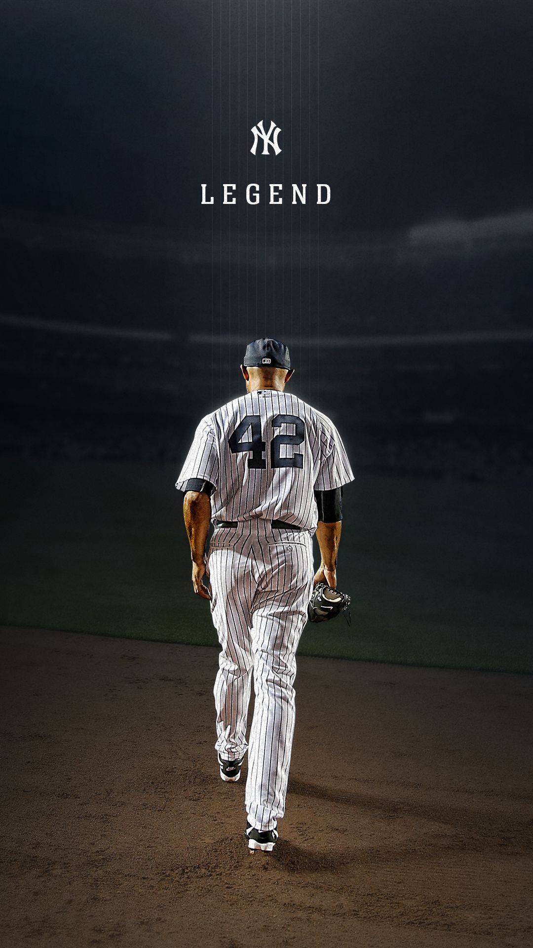 Giocatore New York Yankees numero 42, baseball, 1080x1920 Full HD Verticale, Smartphone