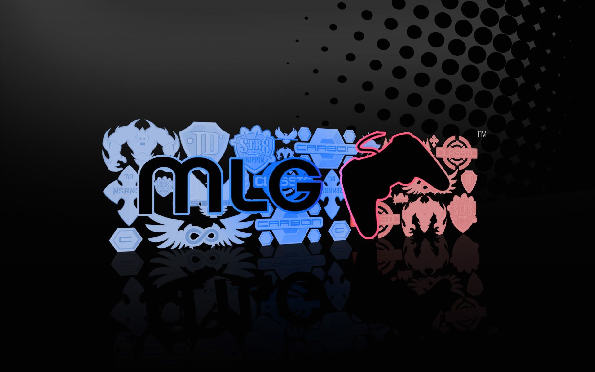 Logo MLG blu rosa, 1920x1200 WUXGA, PC