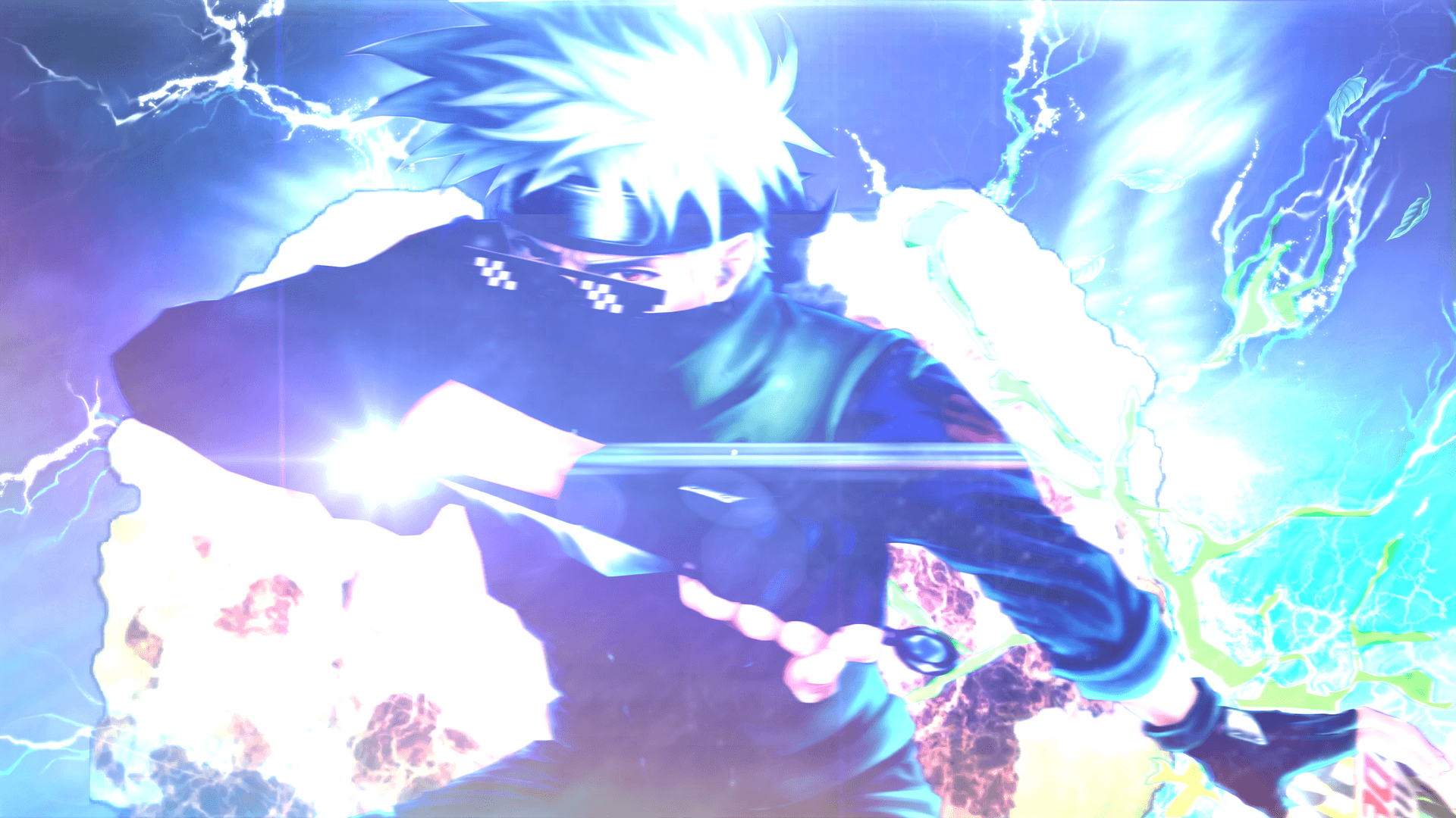 Kakashi Naruto Chidori fulmine, ninja, 1920x1080 Full HD 1080p, Desktop