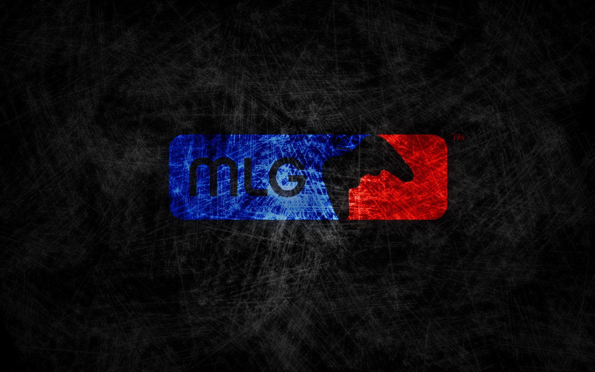 Logo MLG rosso e blu, 1920x1200 Full HD+, PC