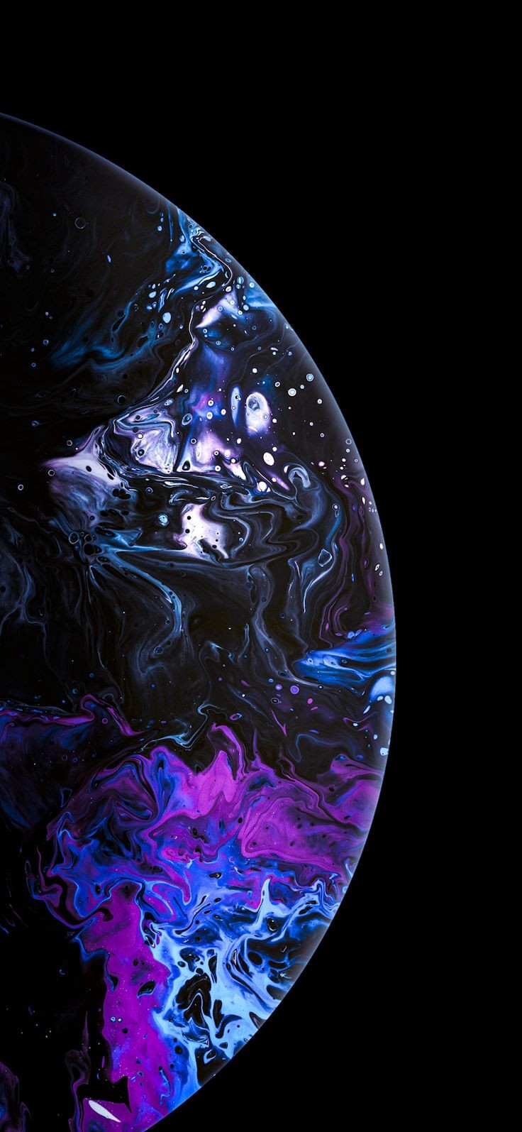 Sfera astratta liquida colorata, 736x1595 Full HD Verticale, Smartphone