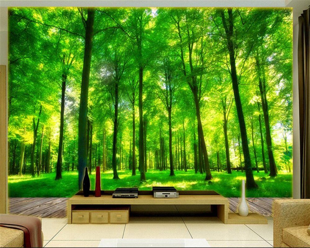 Murale foresta verde 3D, 1000x800 HD, PC Desktop