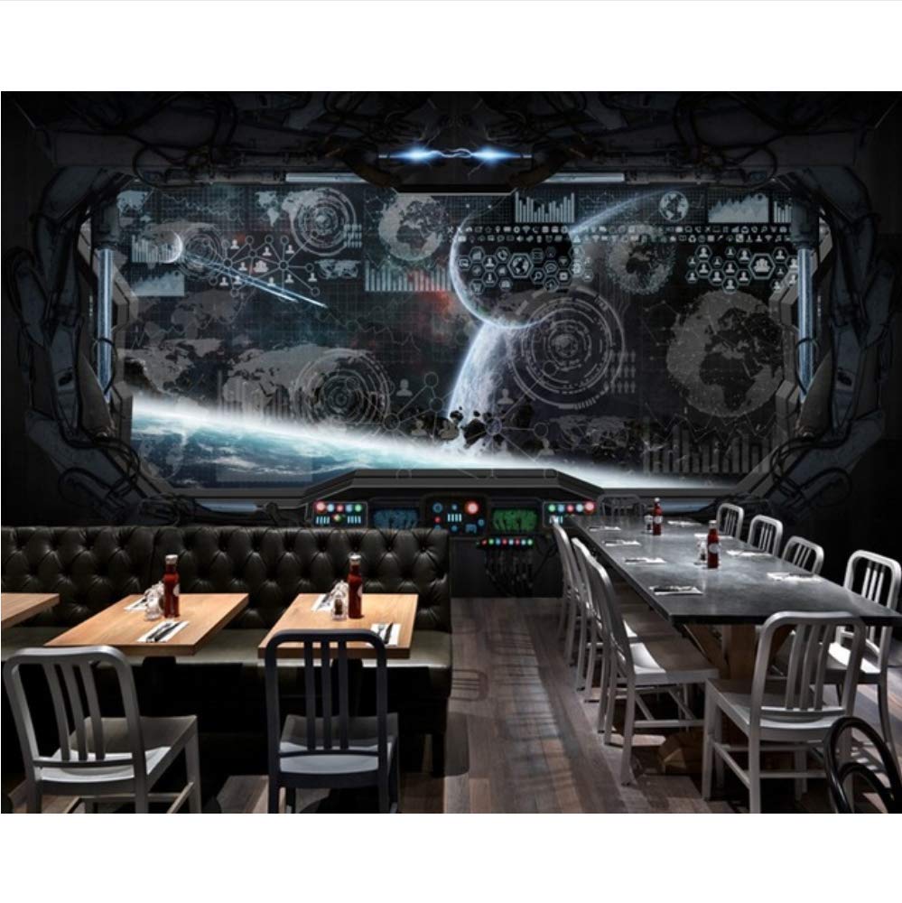 Ristorante tema astronave spaziale, 999x1000 Verticale, POCO