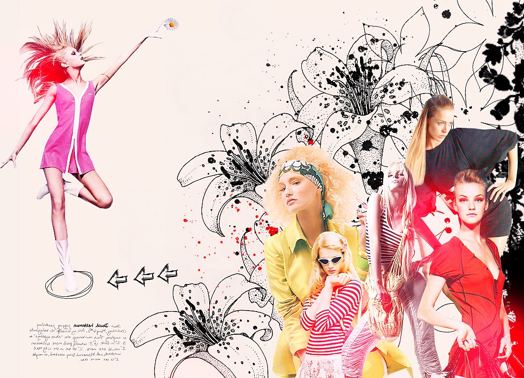 illustrazione ragazze shopping colorate, 1024x768 HD, PC Desktop