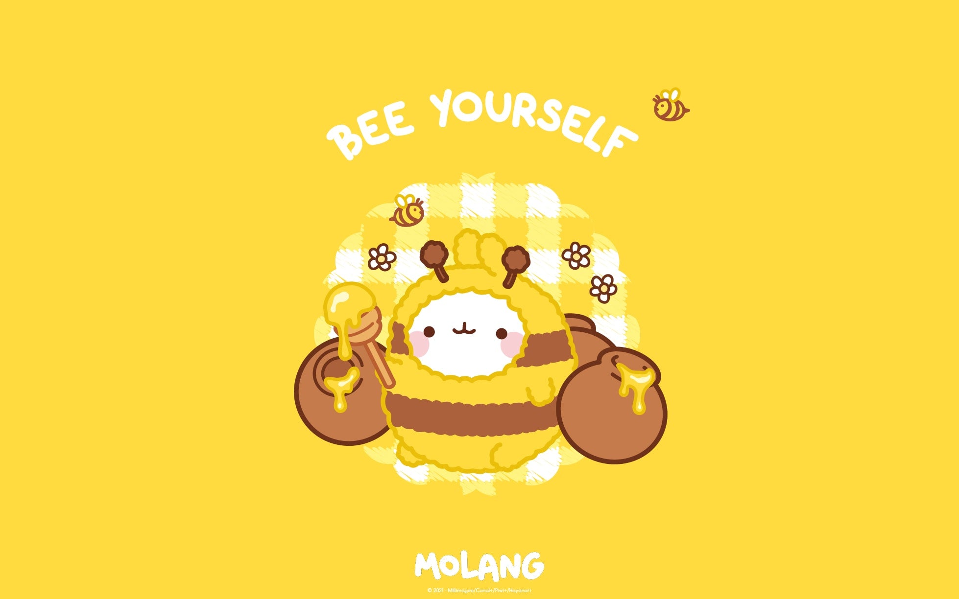 Molang coniglio costume ape, 1958x1224 WUXGA, Laptop