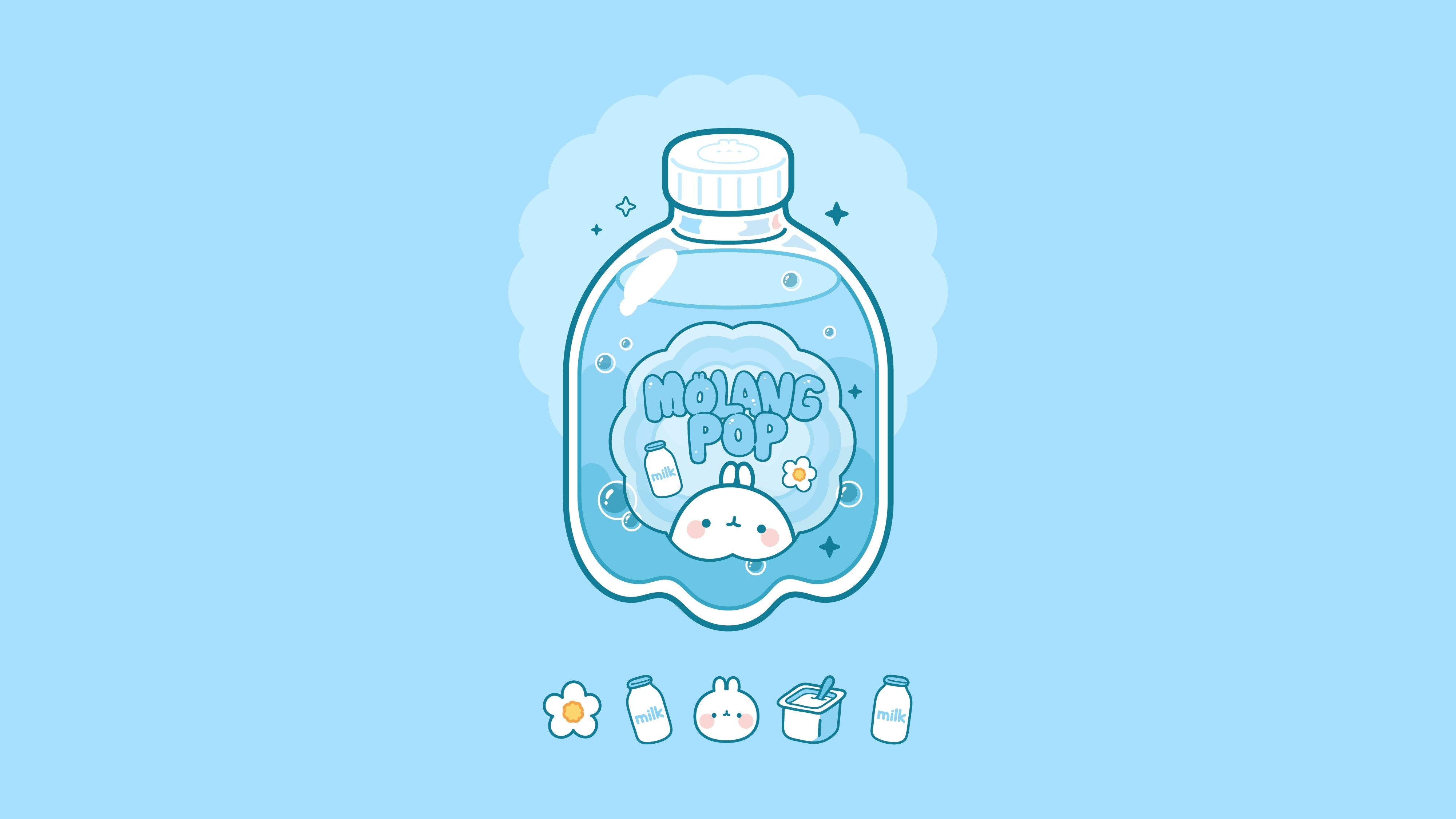Molang in bottiglia acqua, 4001x2250 Ultra HD, 4K TV