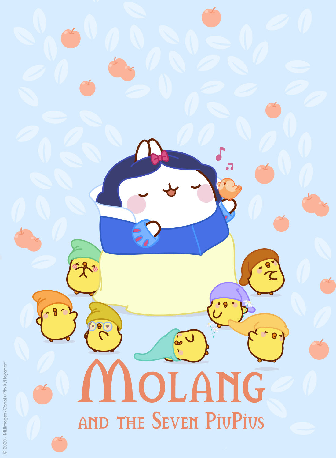 Molang biancaneve pulcini, 1100x1496 Verticale, Telefono