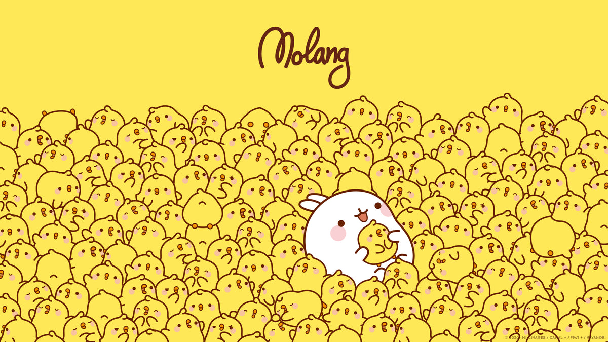 Molang coniglio tra pulcini, 1200x675 HD, Desktop