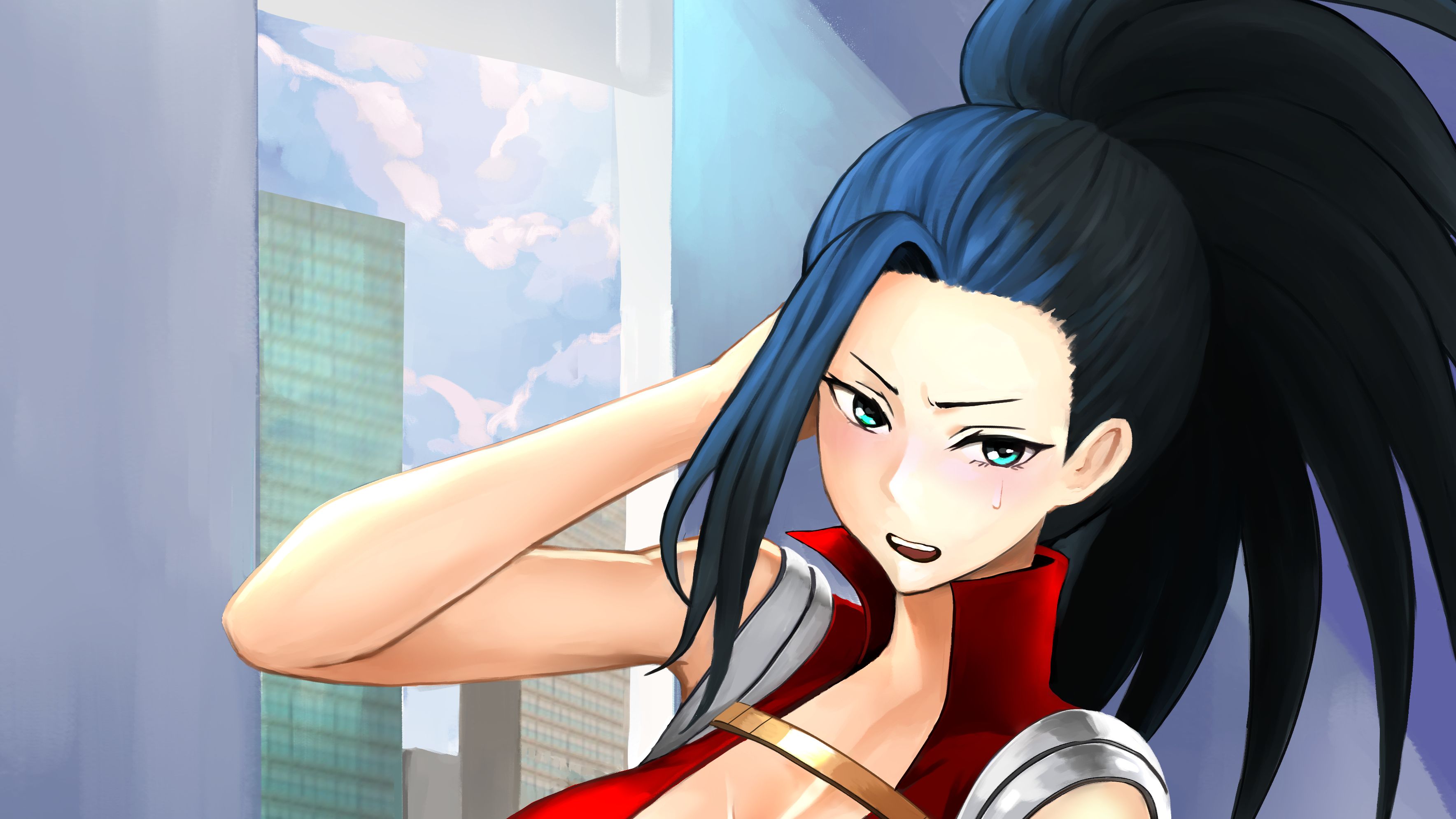 Momo Yaoyorozu e Shoto Todoroki, 3840x2160 4K, Monitor 4K